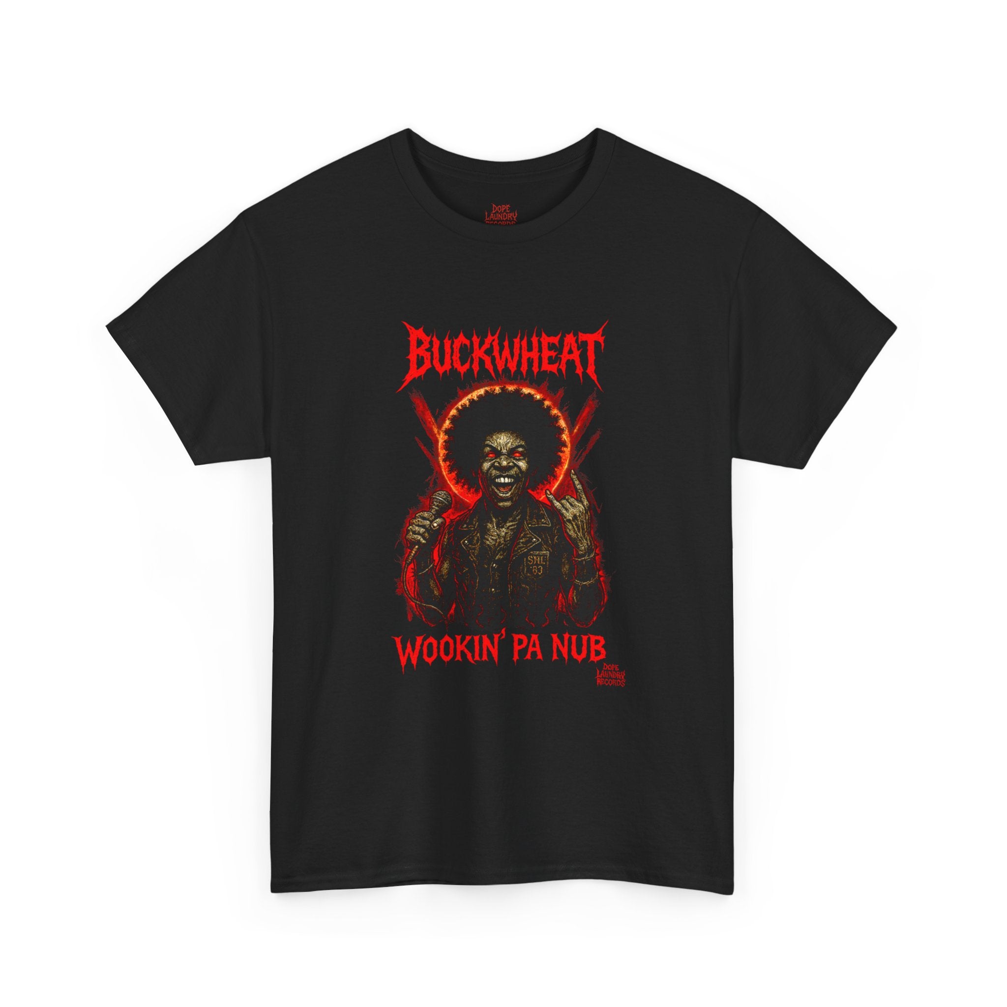Death Metal "Buckwheat" - Cool Graphic Tee, Vintage Style T-Shirt, Funny Music Tee, Unisex Cotton Tee, Perfect Gift for Music Lovers