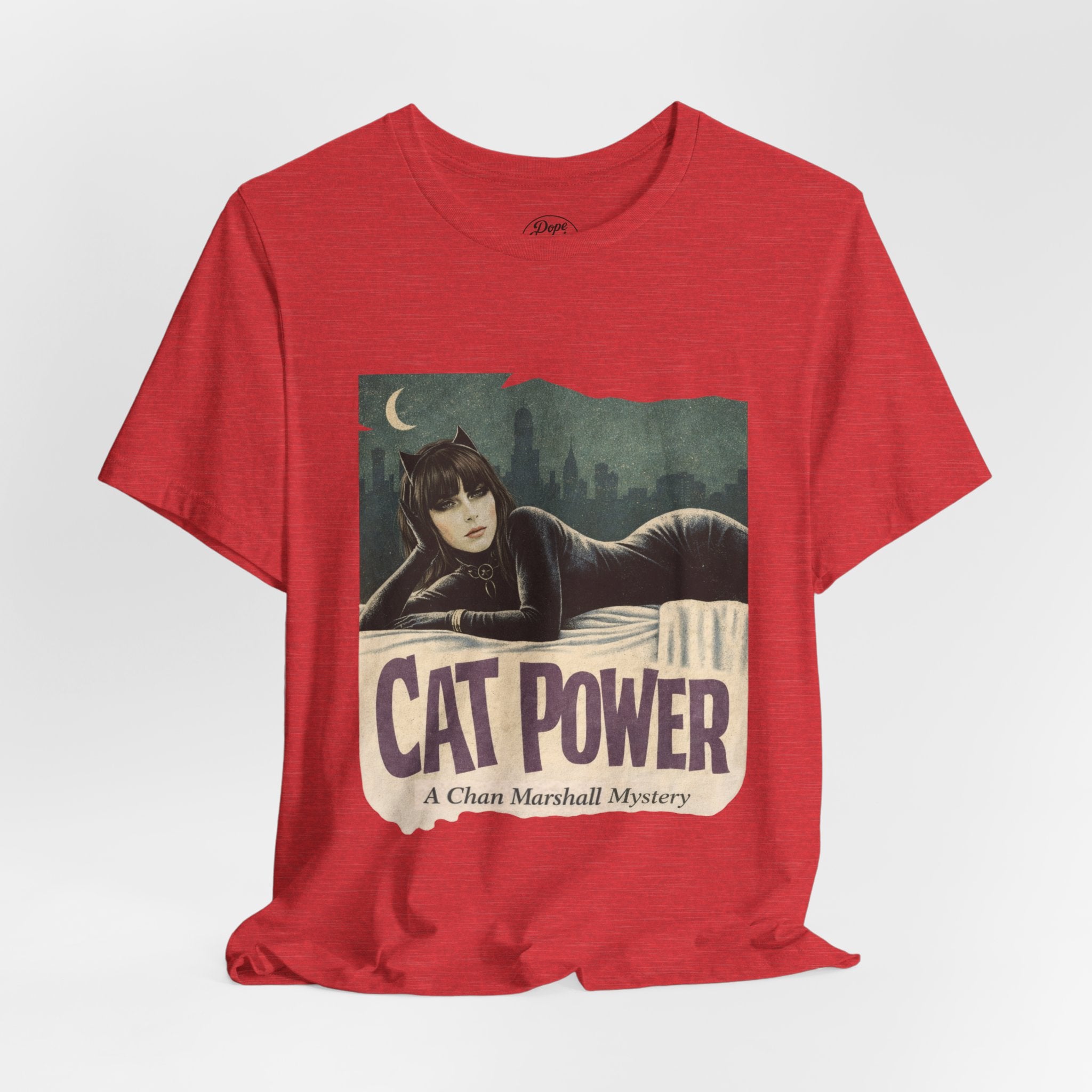 Cat Power Comic Book Tee — Retro Graphic Band Shirt