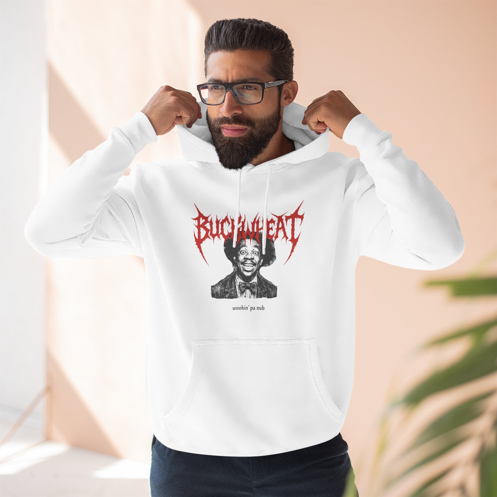 Buckwheat "Wookin' Pa Nub" Death Metal Inspired Fleece Hoodie (SNL, Eddie Murphy)
