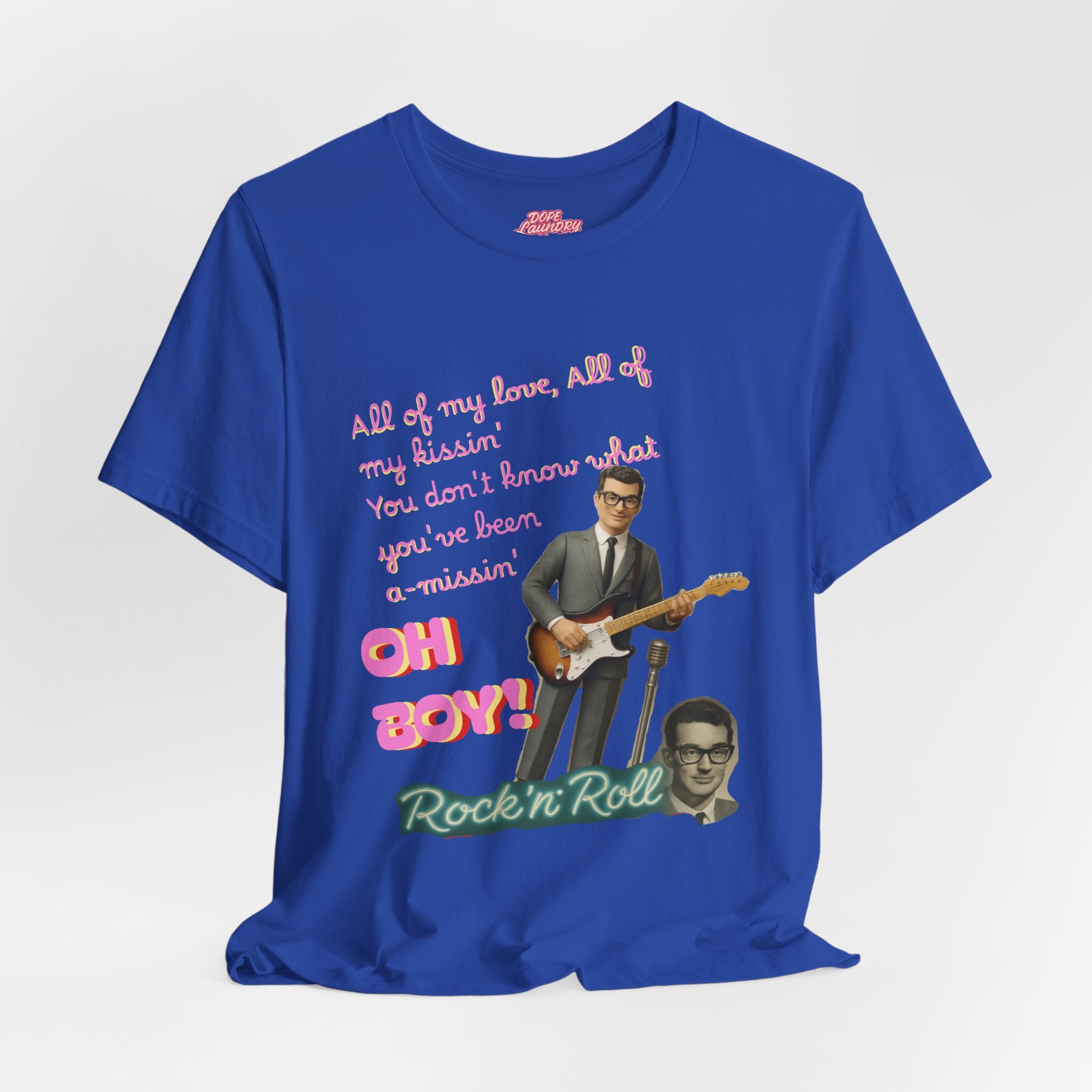 Buddy Holly - Rock n' Roll Legends Retro Music T-Shirt, unisex tee