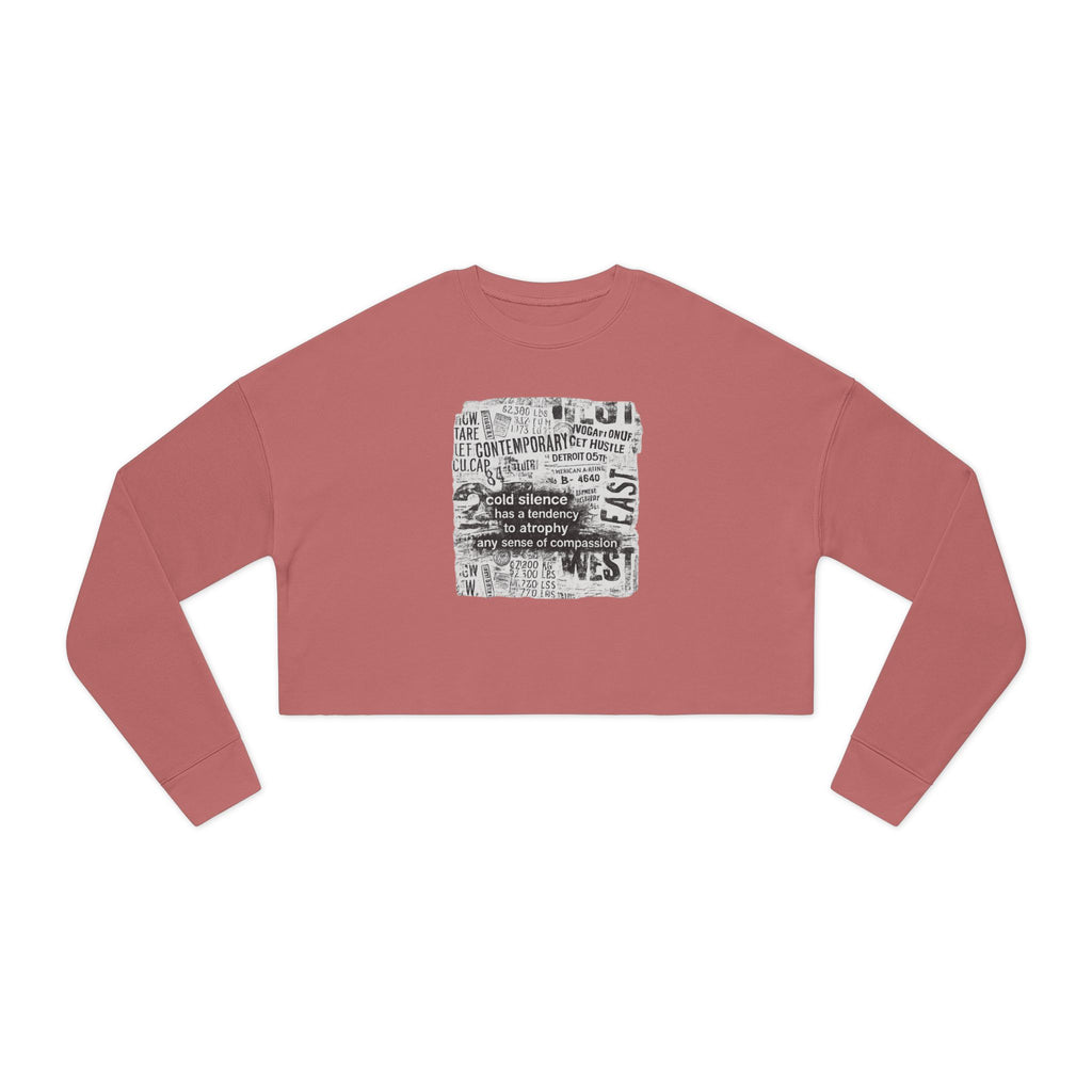 cold silence - cropped sweatshirt