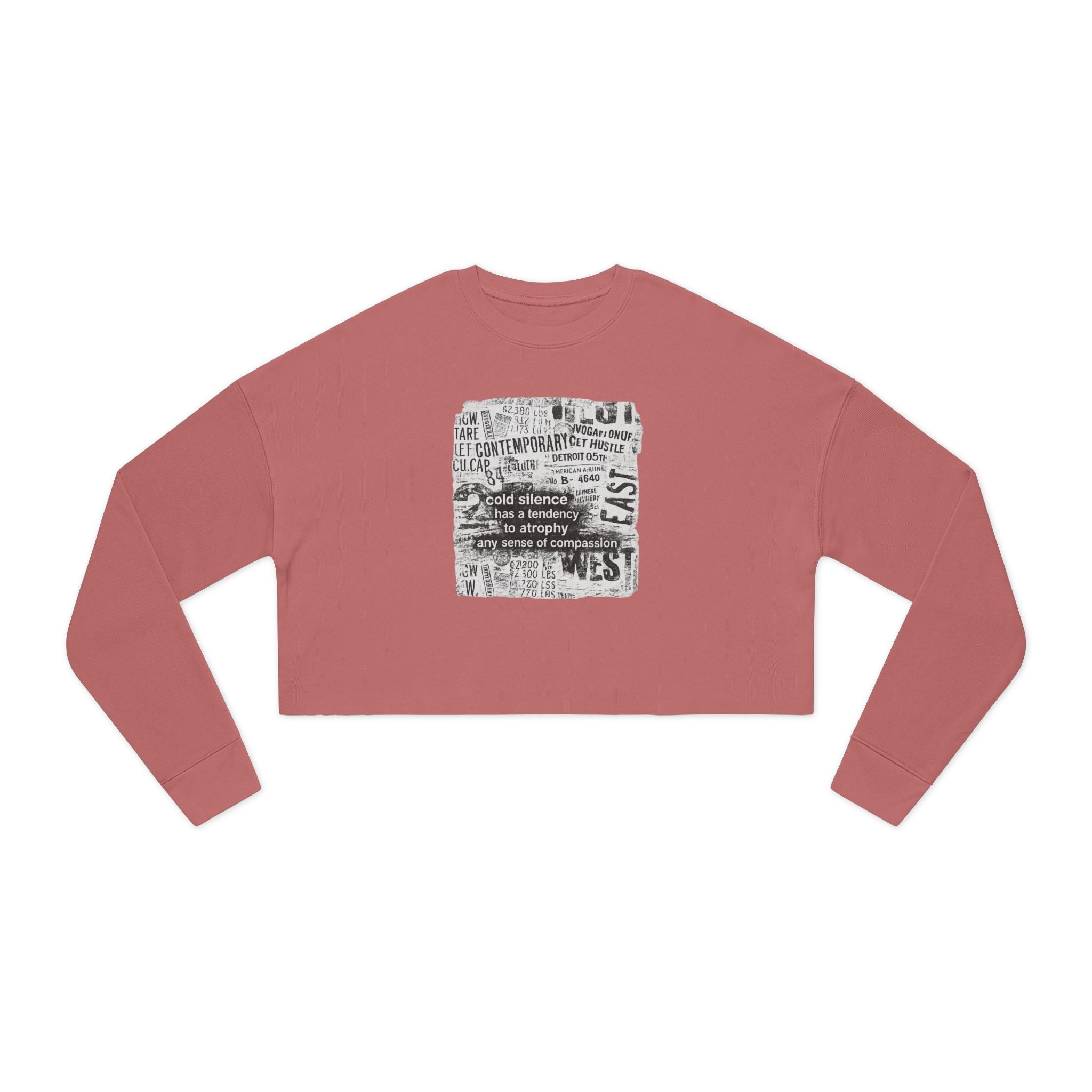 cold silence - cropped sweatshirt