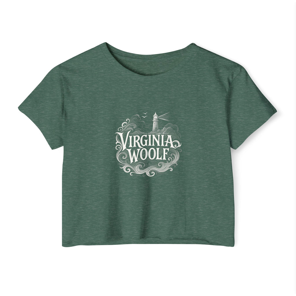 Virginia Woolf Nautical Festival Crop Top — Women's Literary Graphic