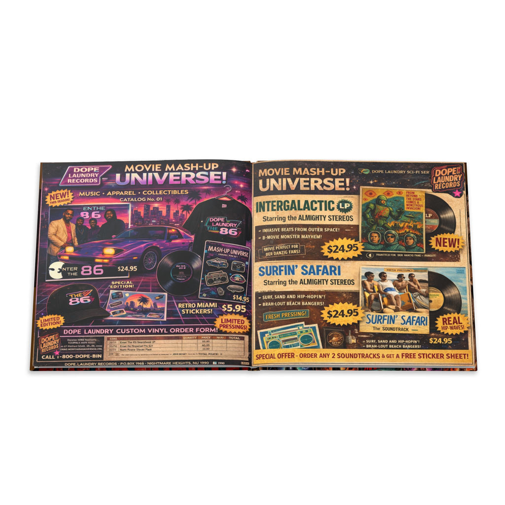 Hardcover Photo Book — Movie Mash-Up Universe: Retro Sci‑Fi Poster Collection