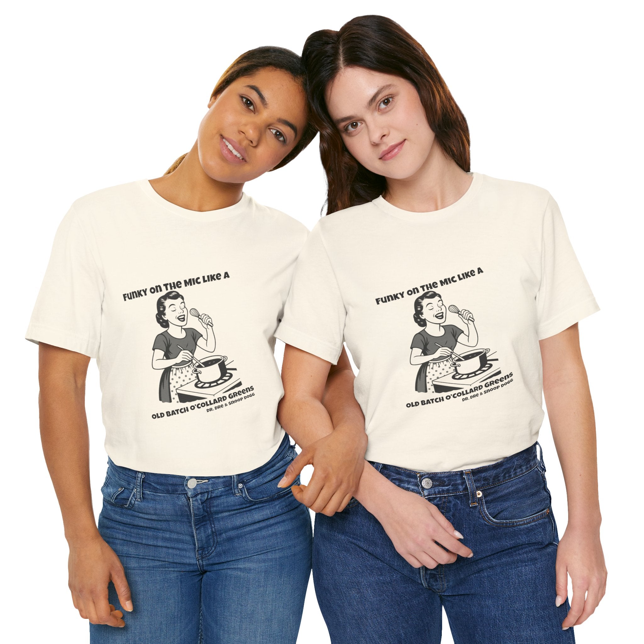 Funky on the Mic - Music Mash-up/ Vintage 50s Housewife (Unisex Tee)