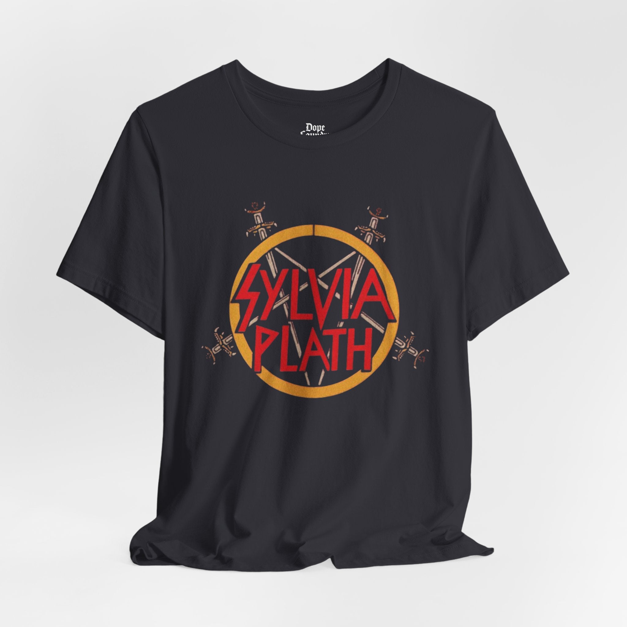 Sylvia Plath Heavy Metal Vintage Graphic Tee