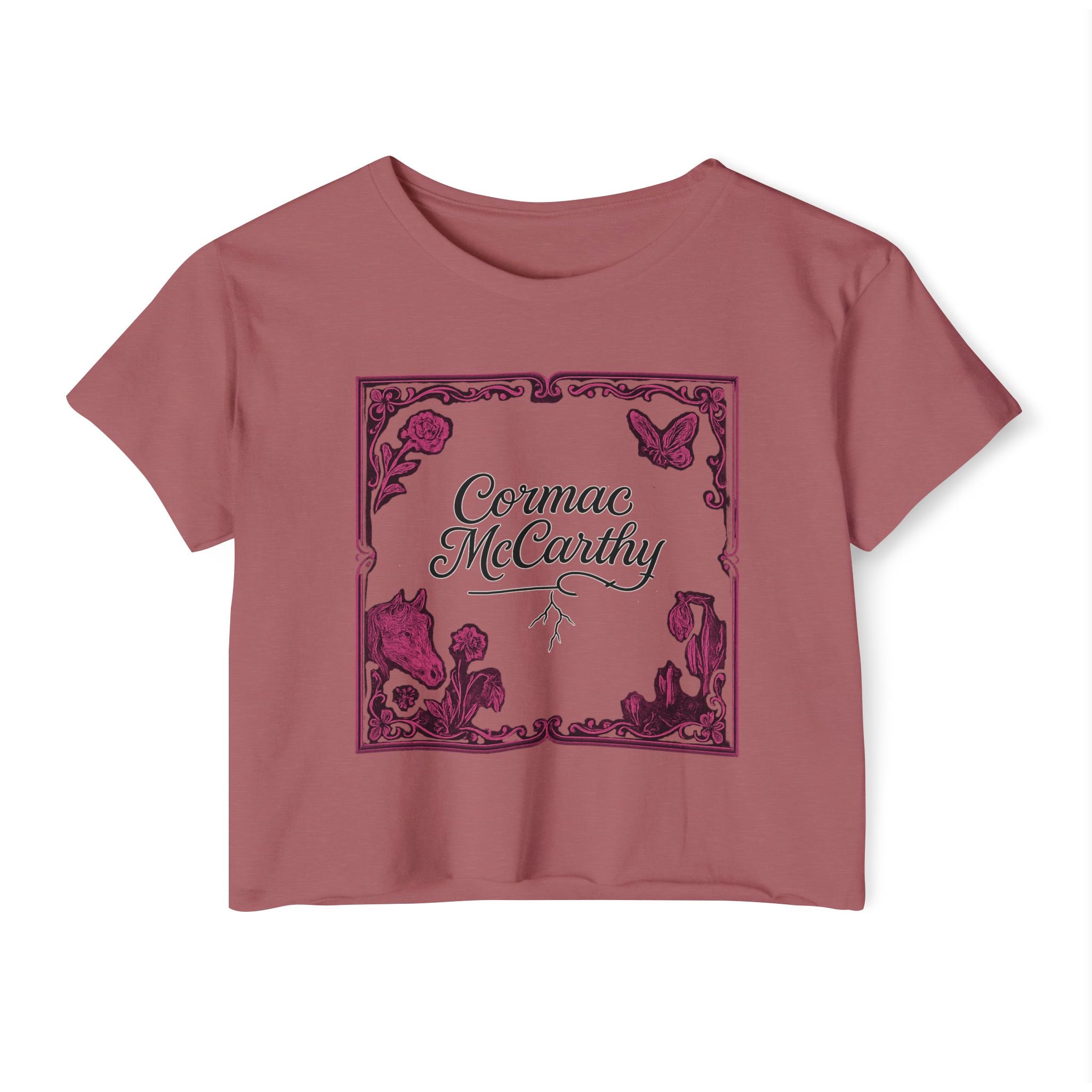 Corman McCarthy Festival Women's Graphic Crop Top