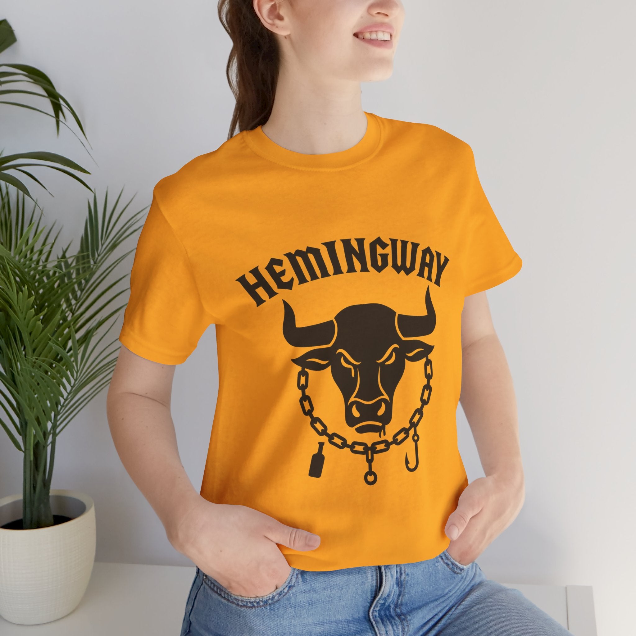 Hemingway Bull Vintage Graphic T-Shirt