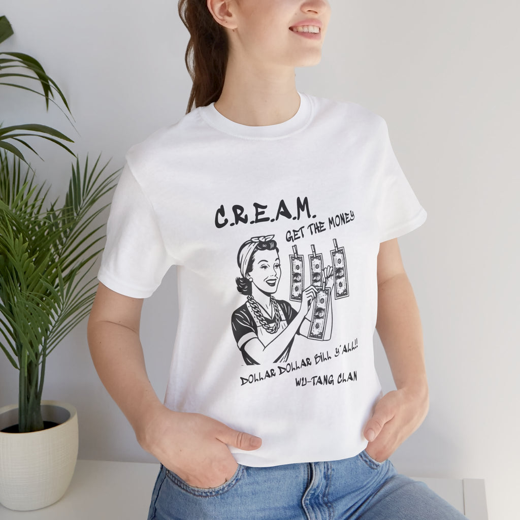 "C.R.E.A.M" (WU-TANG CLAN) - unisex jersey short sleeve tee