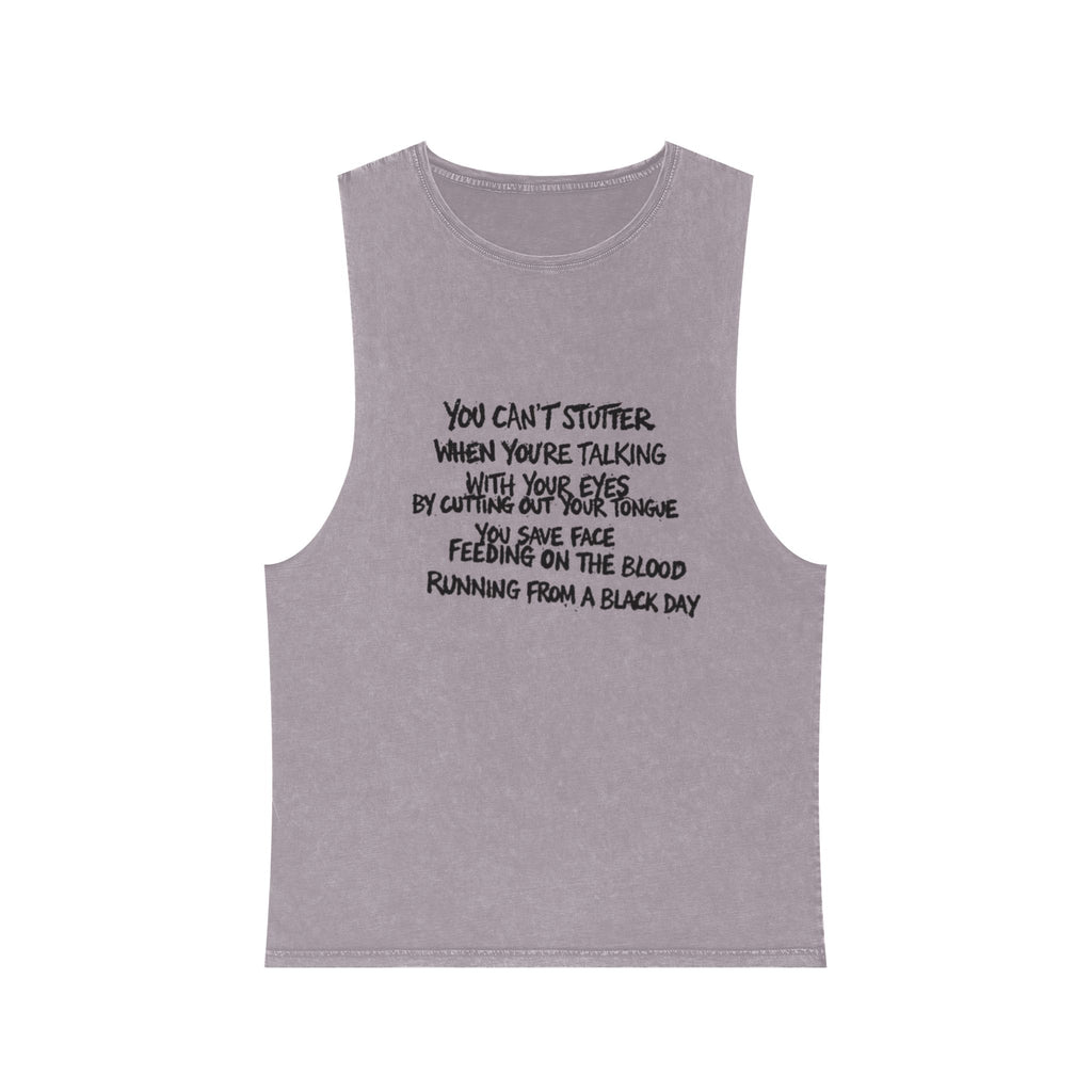Black Rain Stonewash Muscle Tee — Stonewash Tank Top