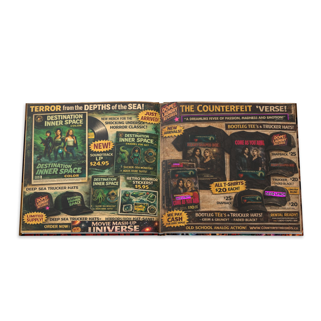 Hardcover Photo Book — Movie Mash-Up Universe: Retro Sci‑Fi Poster Collection