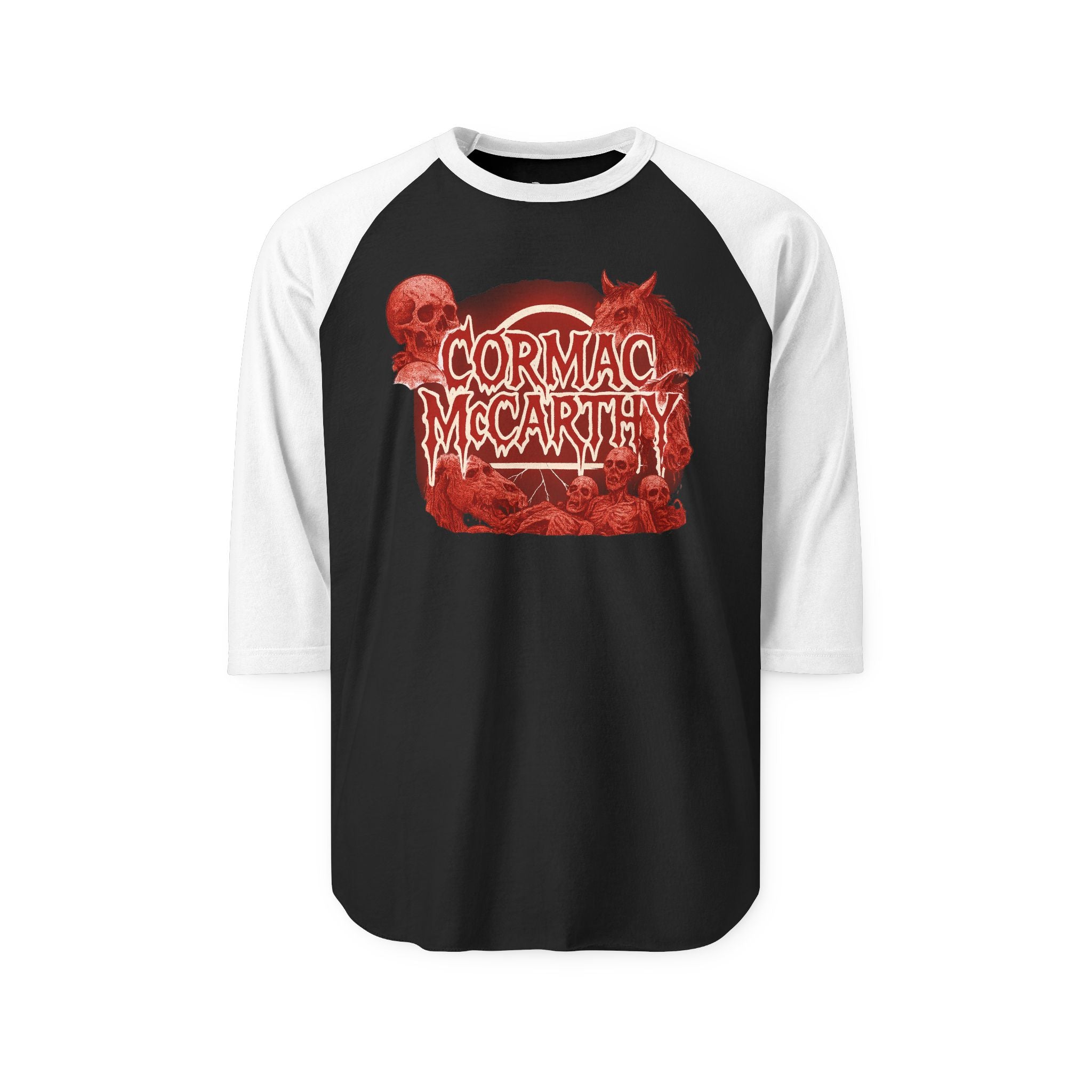 Cormac McCarthy Death Metal Raglan Shirt