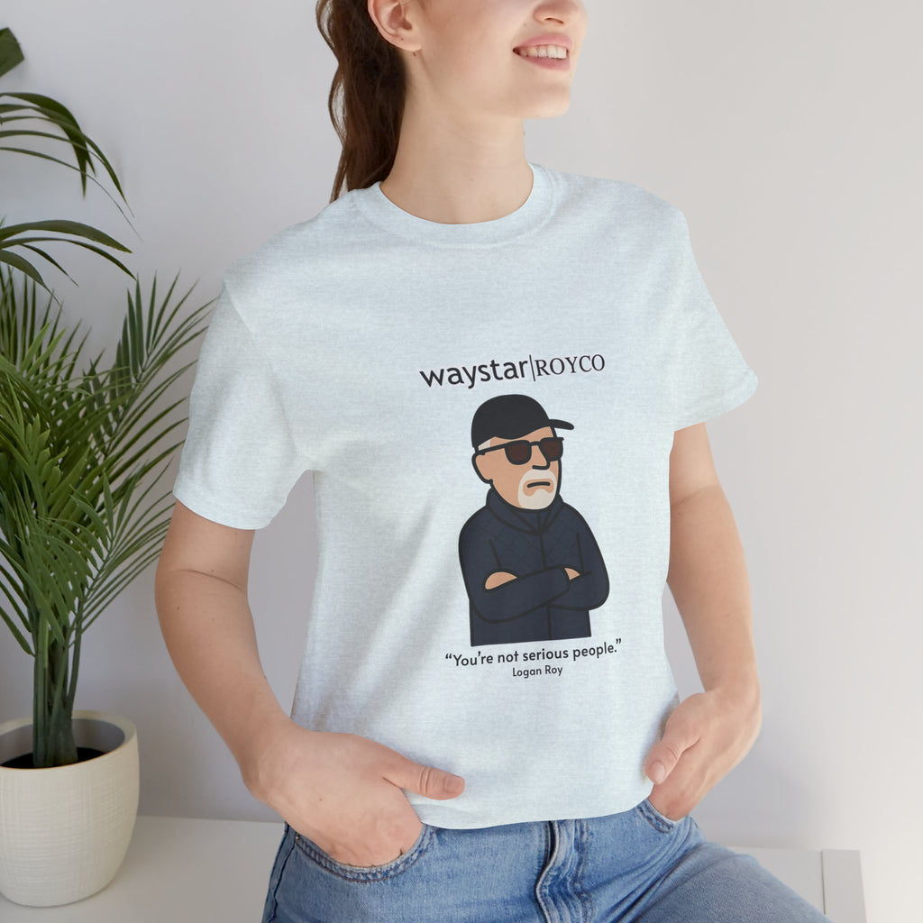 Logan Roy "Serious People" unisex jersey Tee (Succession)