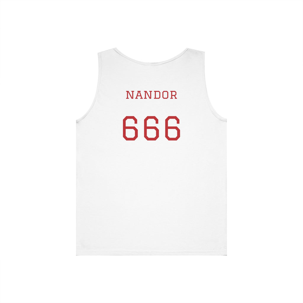 Nandor Al Quolanudar Basketball tank top (What we do in the shadows) - (2 sided) Unisex Heavy Cotton Tank Top