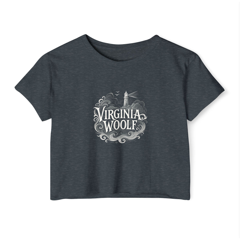 Virginia Woolf Nautical Festival Crop Top — Women's Literary Graphic