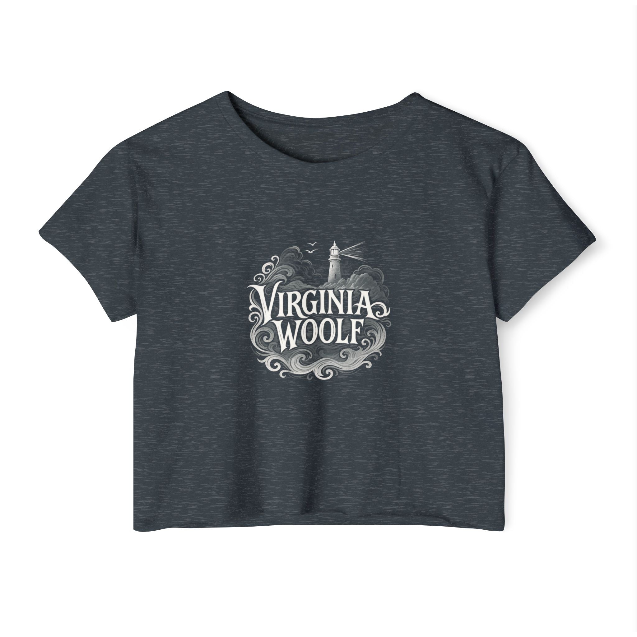 Virginia Woolf Nautical Festival Crop Top — Women's Literary Graphic
