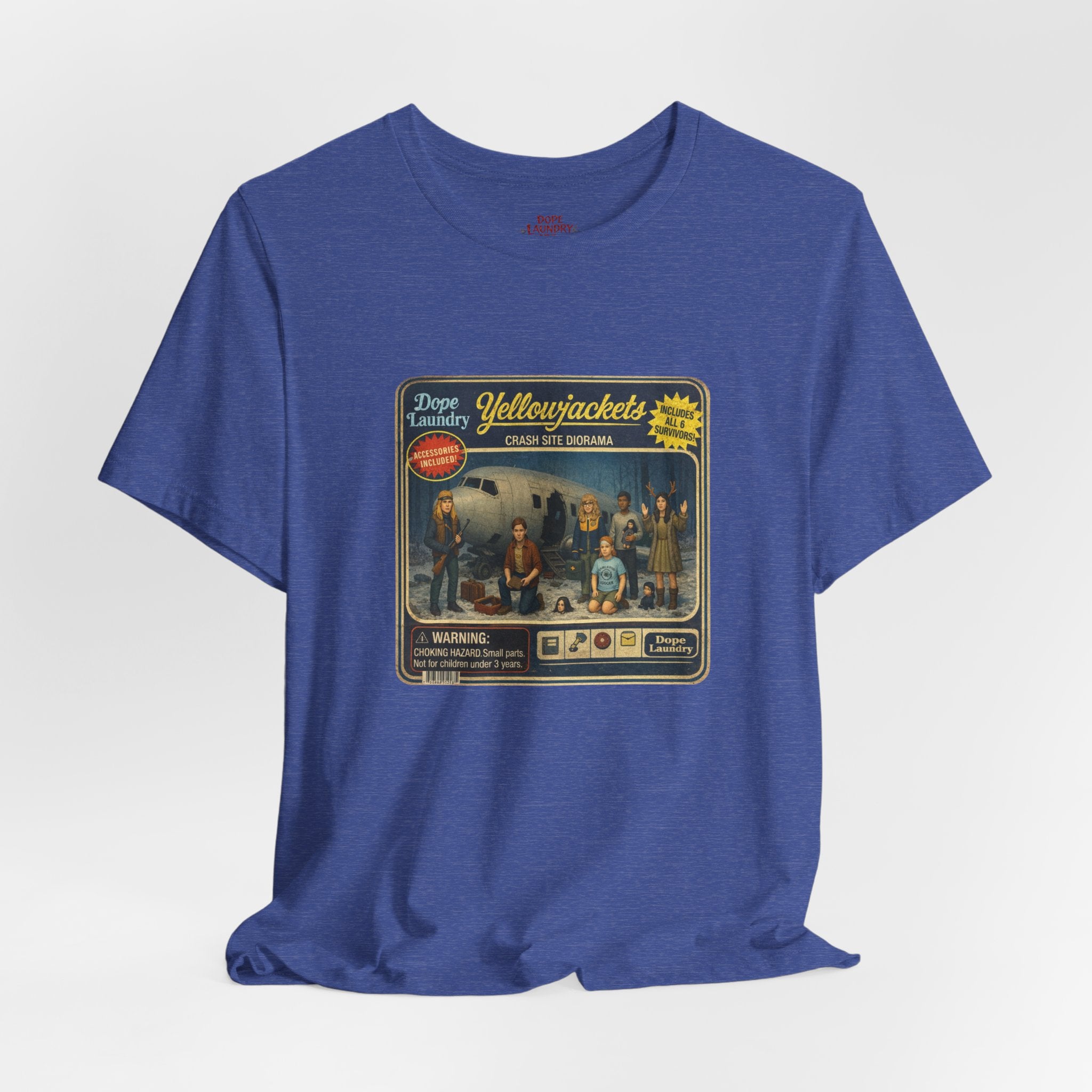 Yellowjackets "Crash Site Playset" Tee — Vintage TV Show Graphic T-Shirt