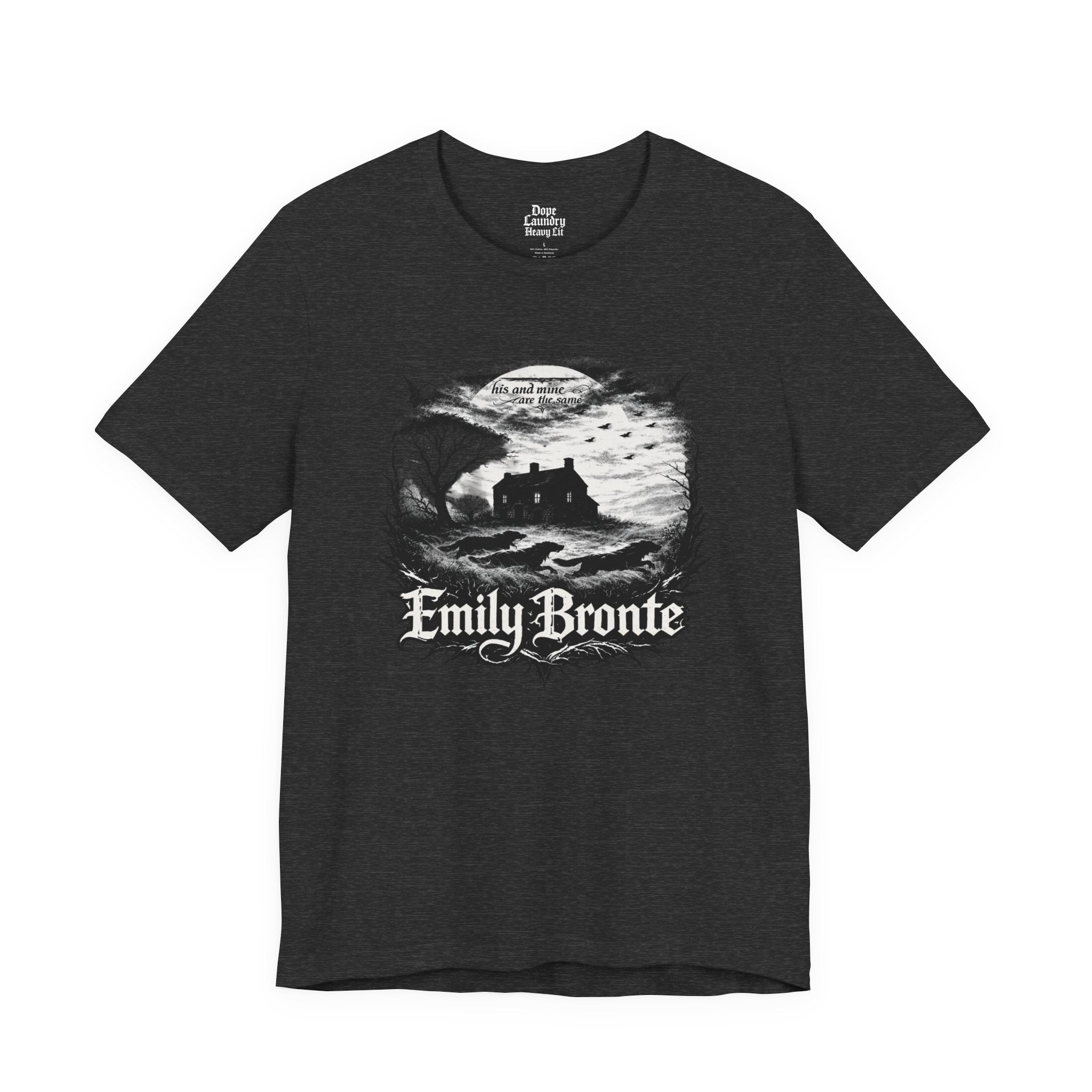 Emily Brontë Vintage Heavy Metal Graphic Tee — Literary Goth T-Shirt