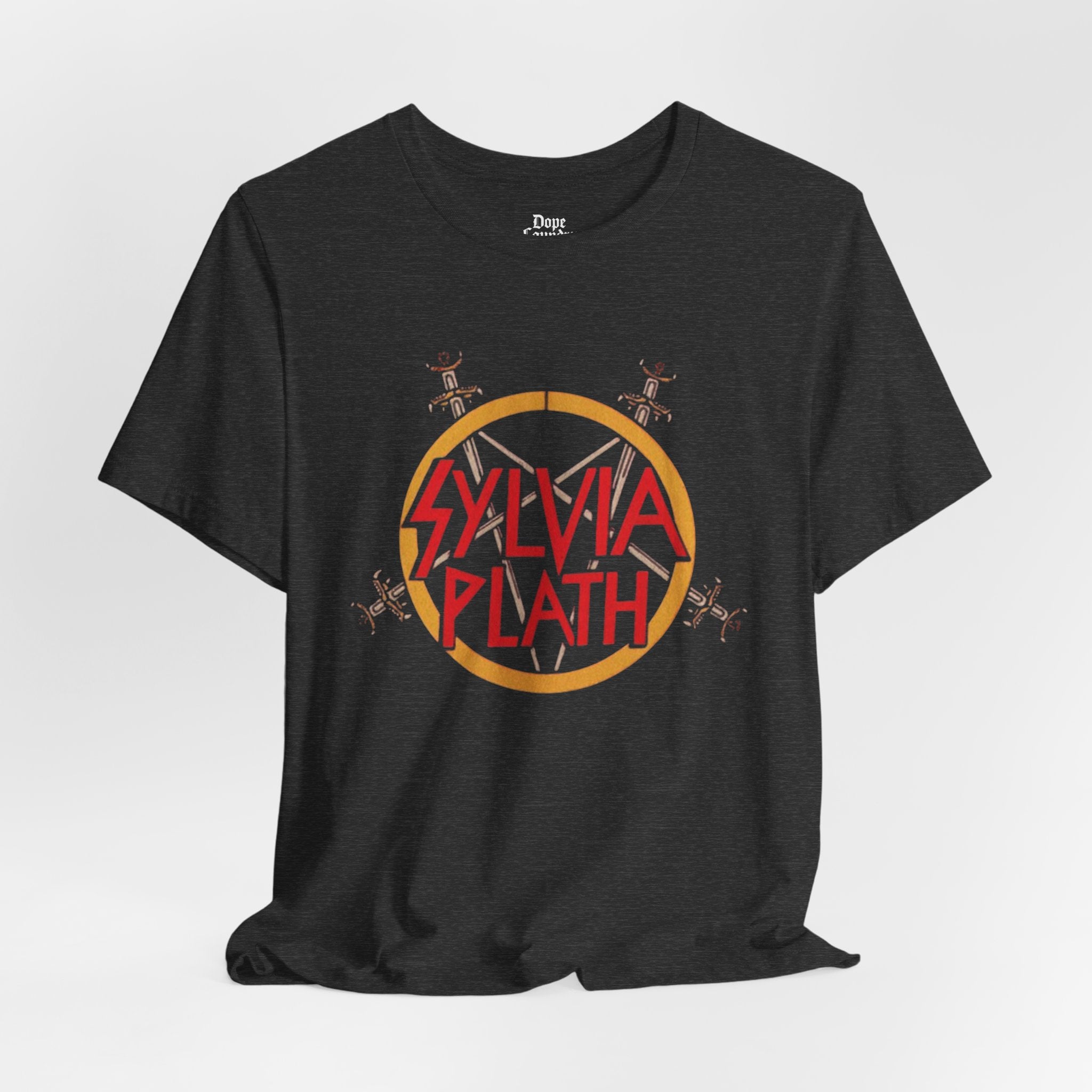 Sylvia Plath Heavy Metal Vintage Graphic Tee