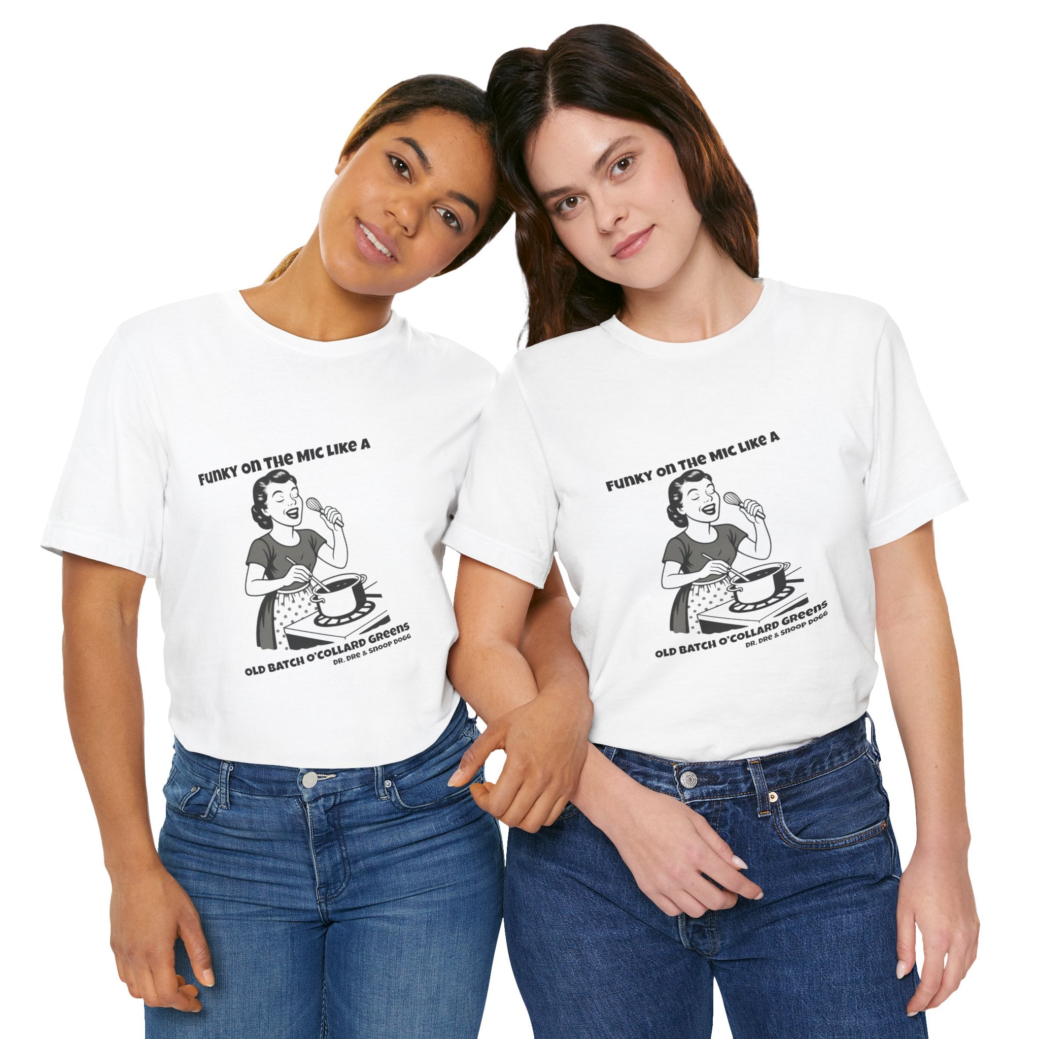 Funky on the Mic - Music Mash-up/ Vintage 50s Housewife (Unisex Tee)