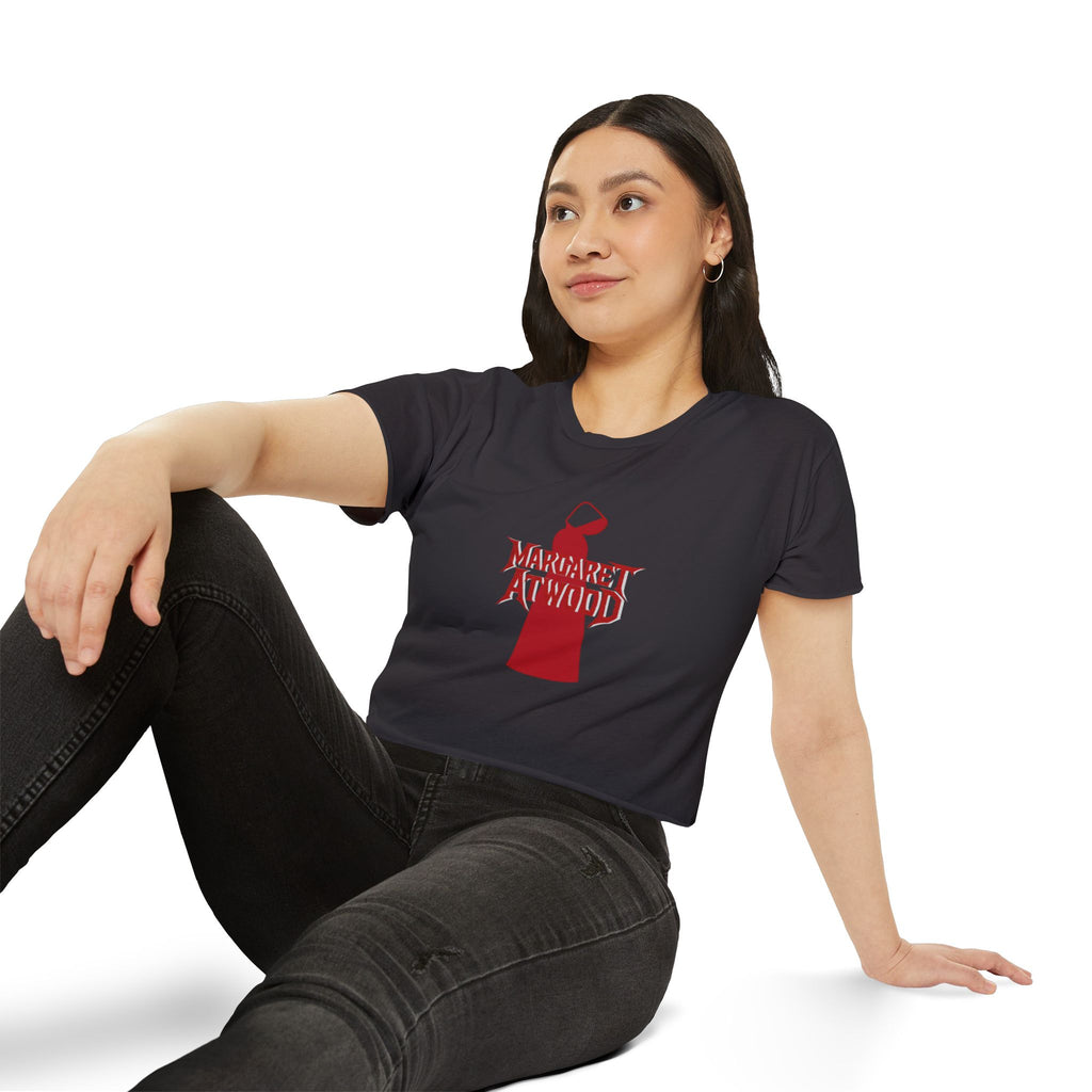 Margaret Atwood Festival Crop Top — Women's Literary Graphic Tee