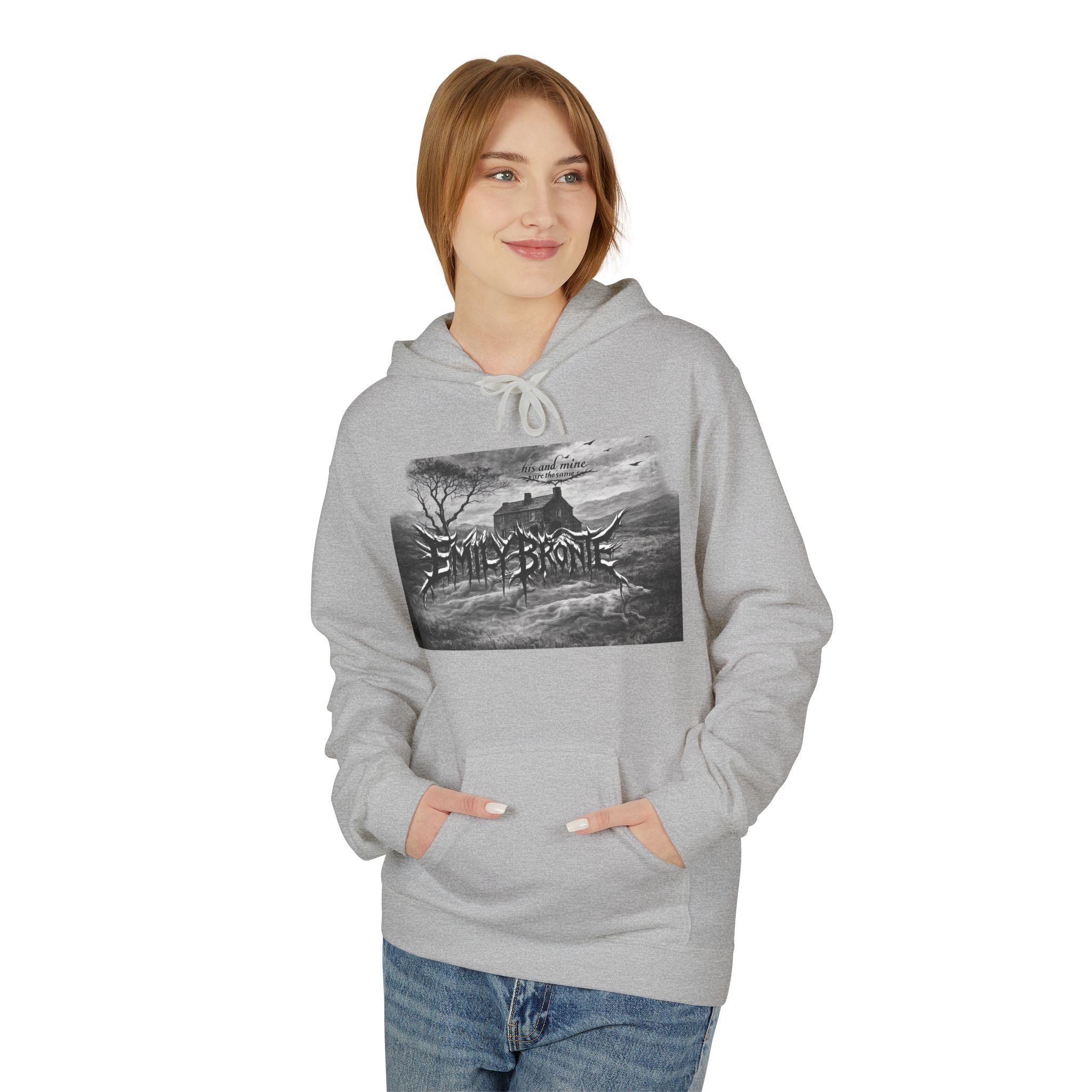 Emily Brontë Gothic Landscape Hoodie — Moody Literary Pullover