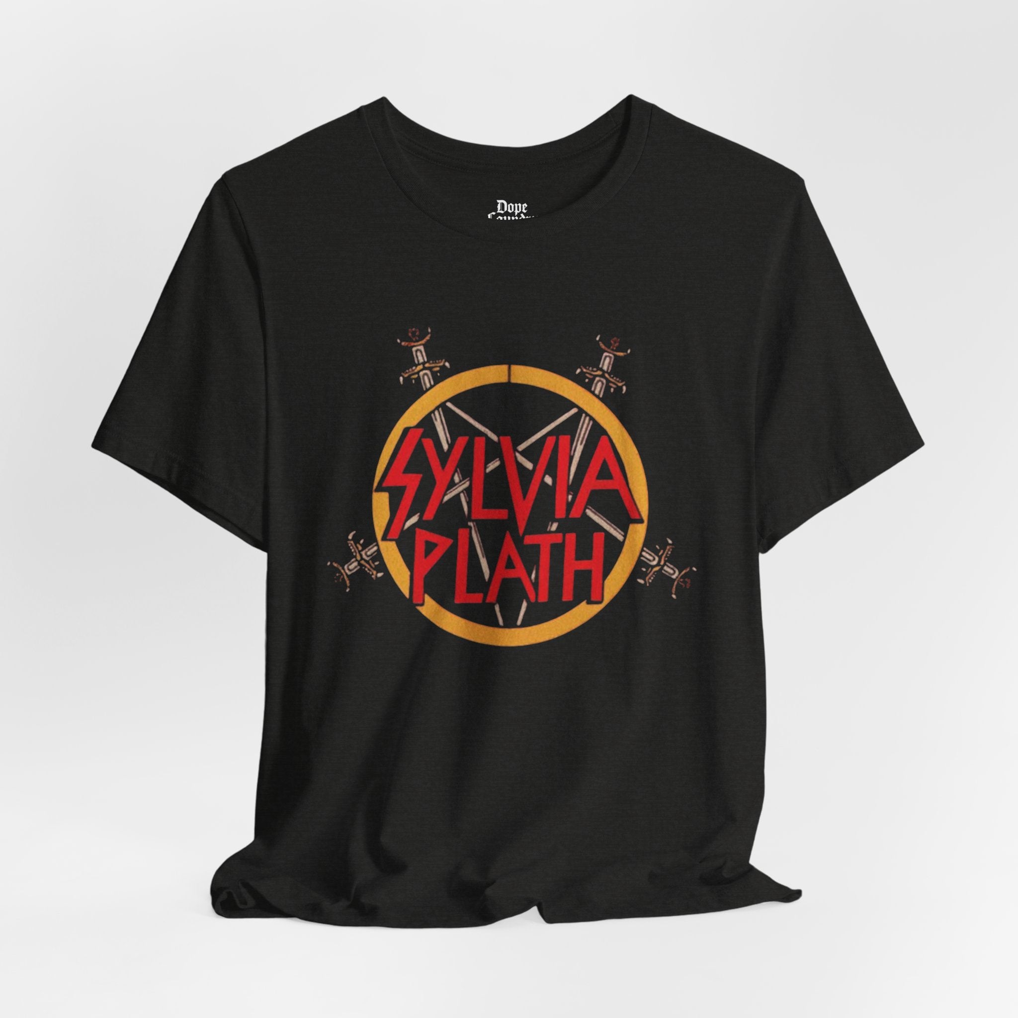 Sylvia Plath Heavy Metal Vintage Graphic Tee