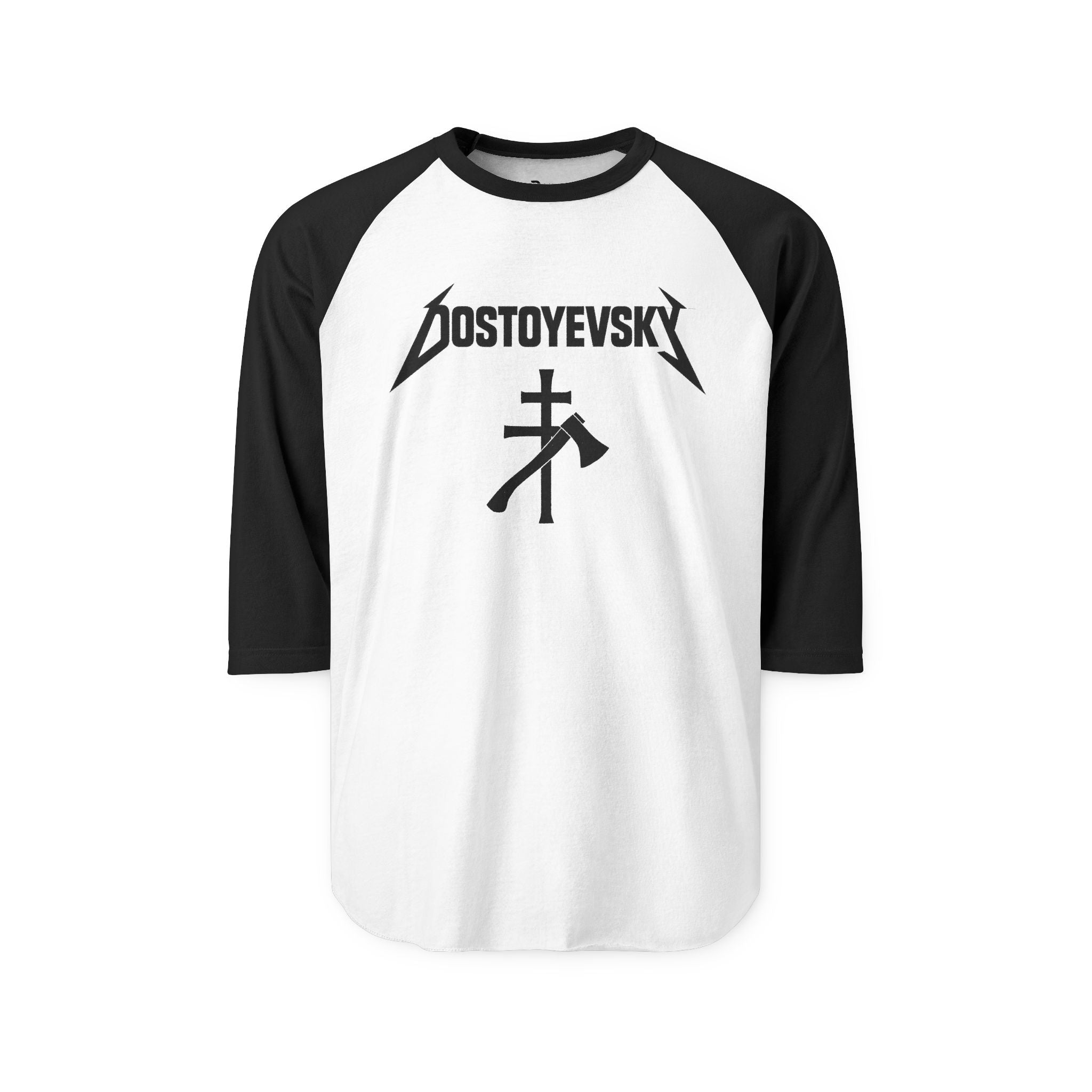 Dostoyevsky Heavy Metal Raglan Shirt — Literary Band Tee