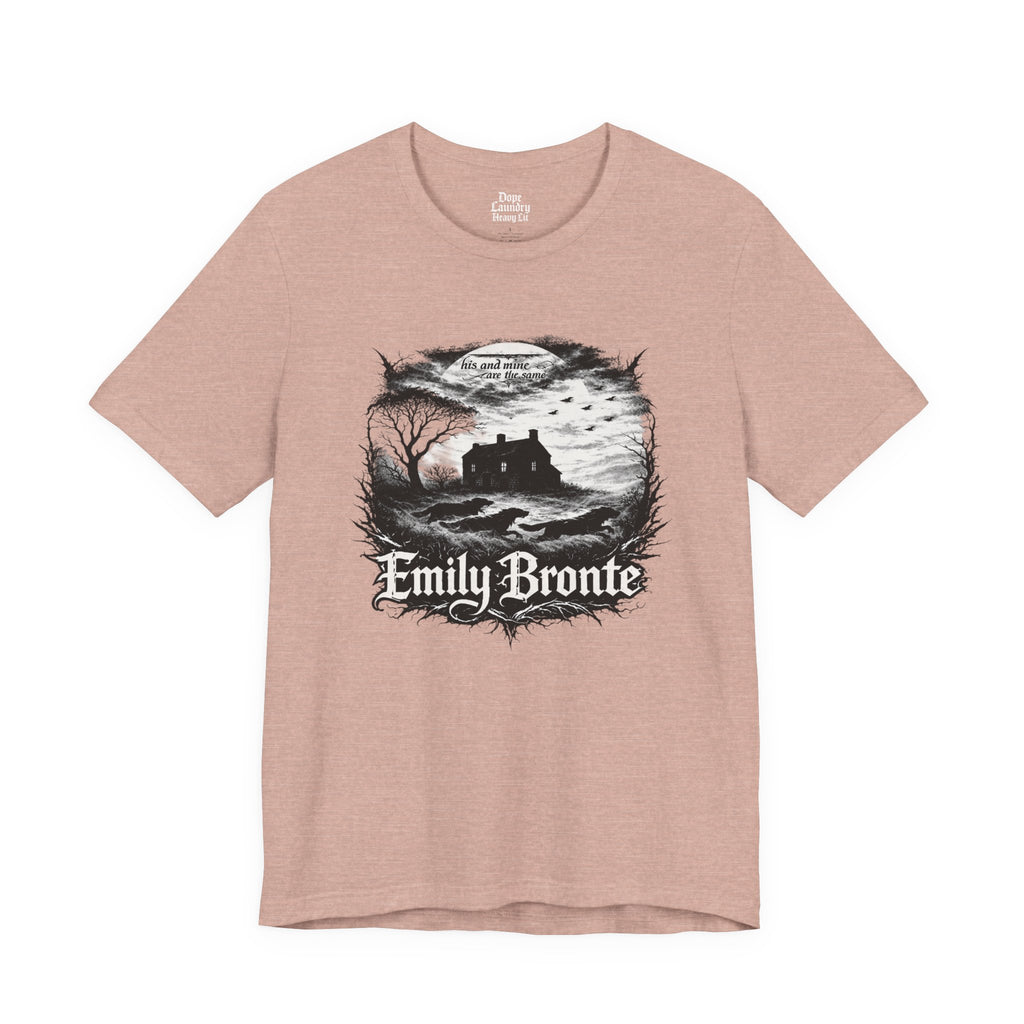 Emily Brontë Vintage Heavy Metal Graphic Tee — Literary Goth T-Shirt