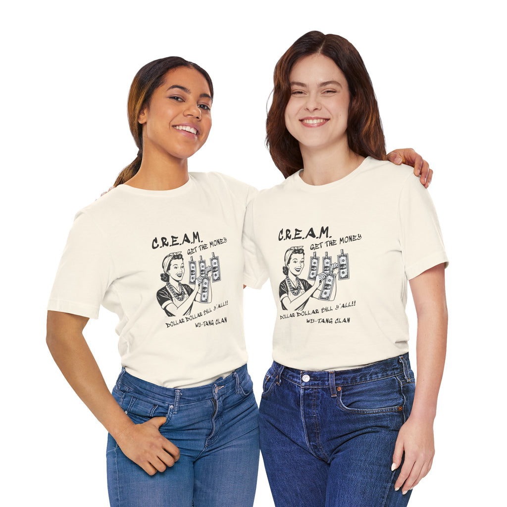 "C.R.E.A.M" (WU-TANG CLAN) - unisex jersey short sleeve tee