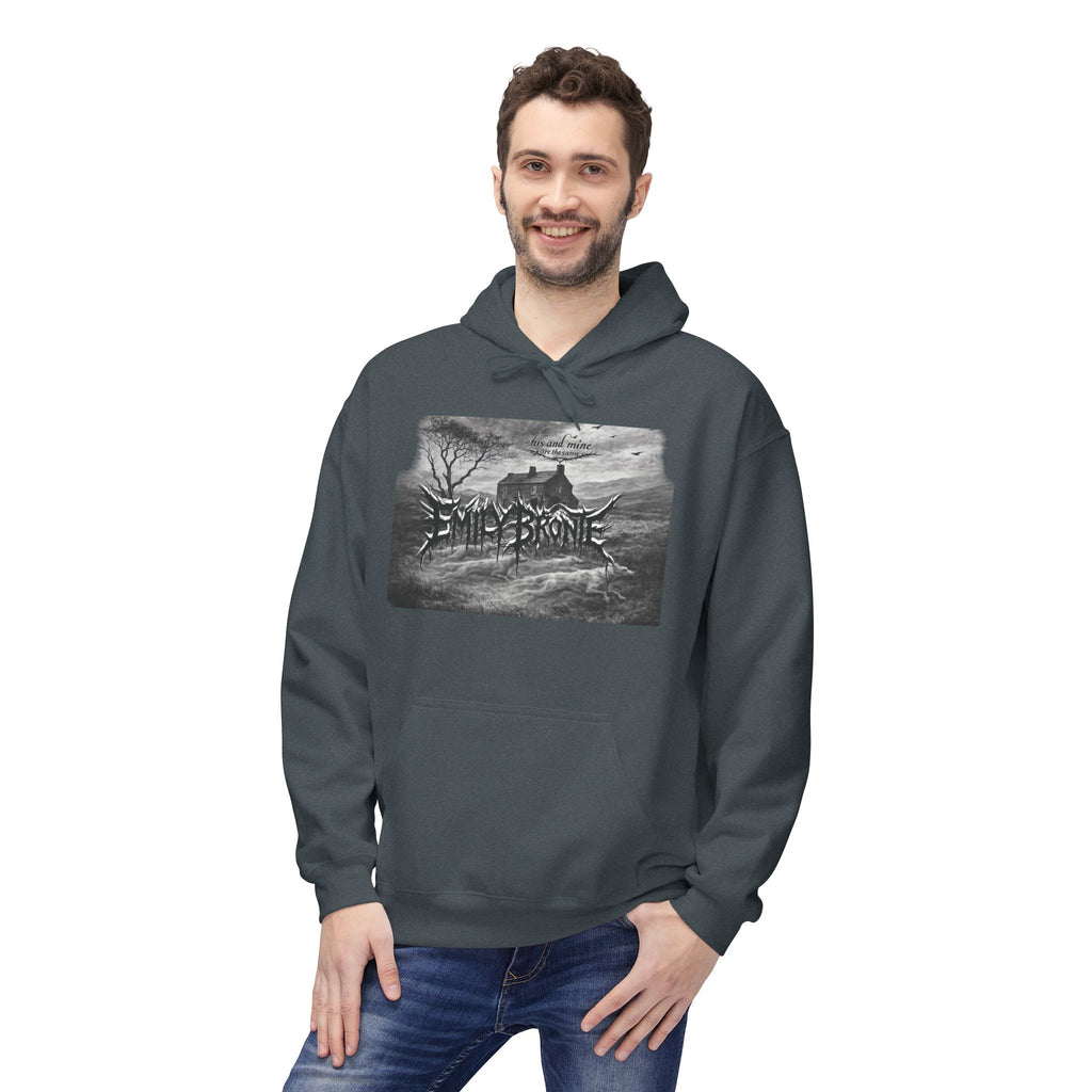 Emily Brontë Gothic Landscape Hoodie — Moody Literary Pullover