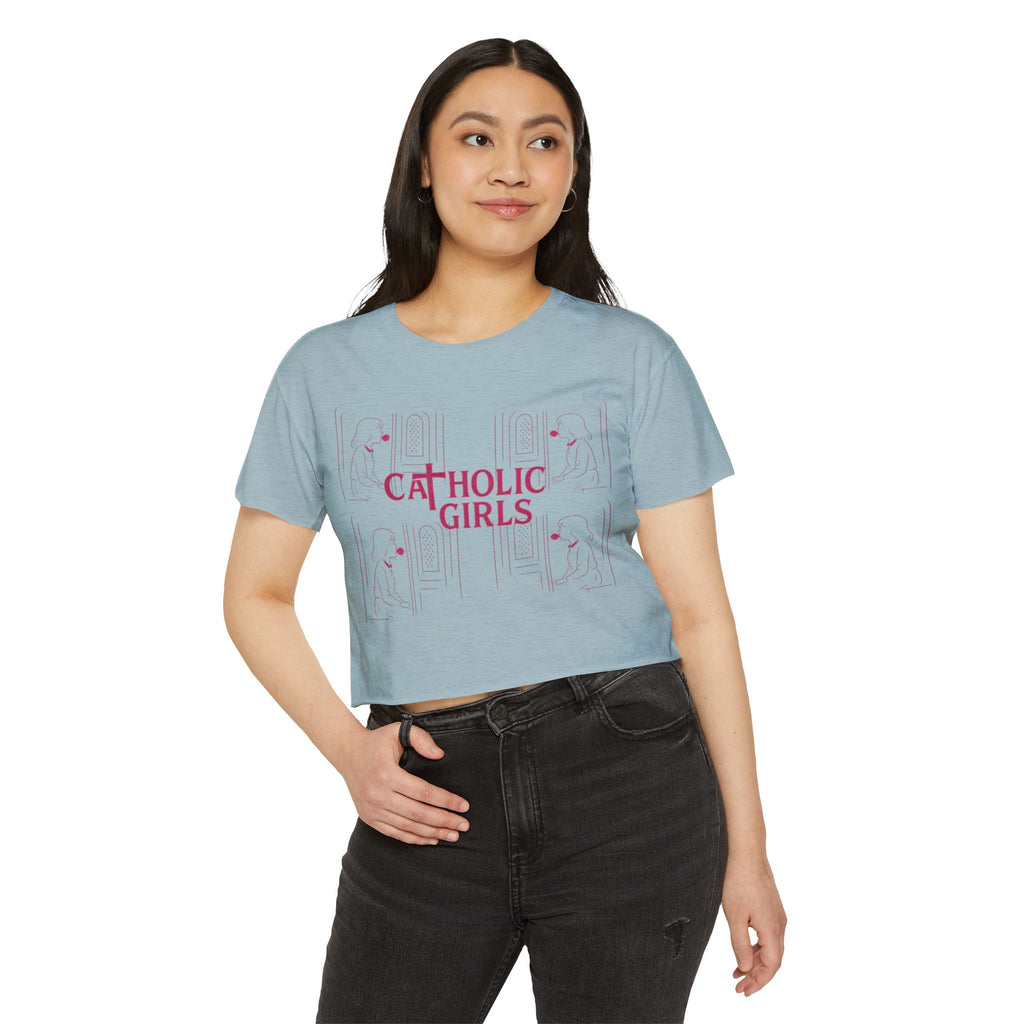 Frank Zappa "Catholic Girls" Festival Crop Top — Women's Graphic Crop Top