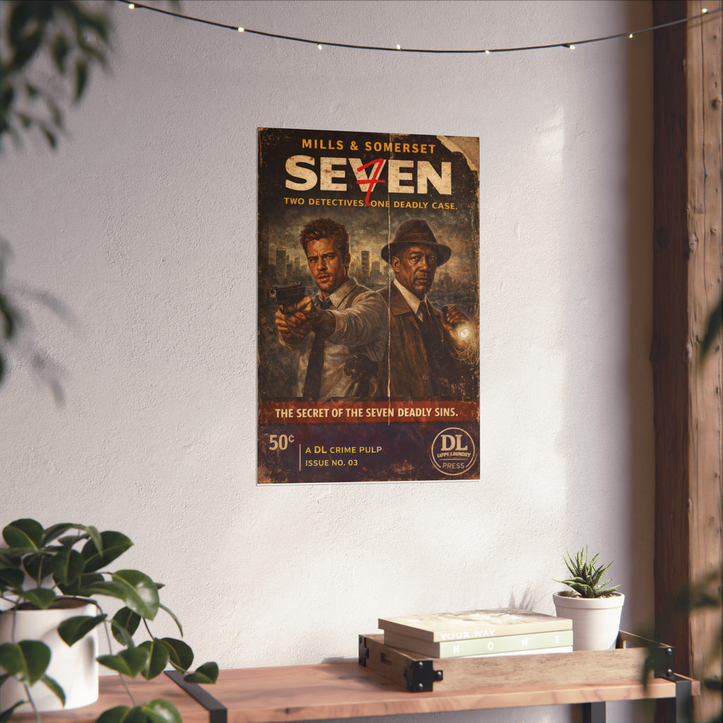 Mills & Somerset - Retro Crime Noir Fine Art Print