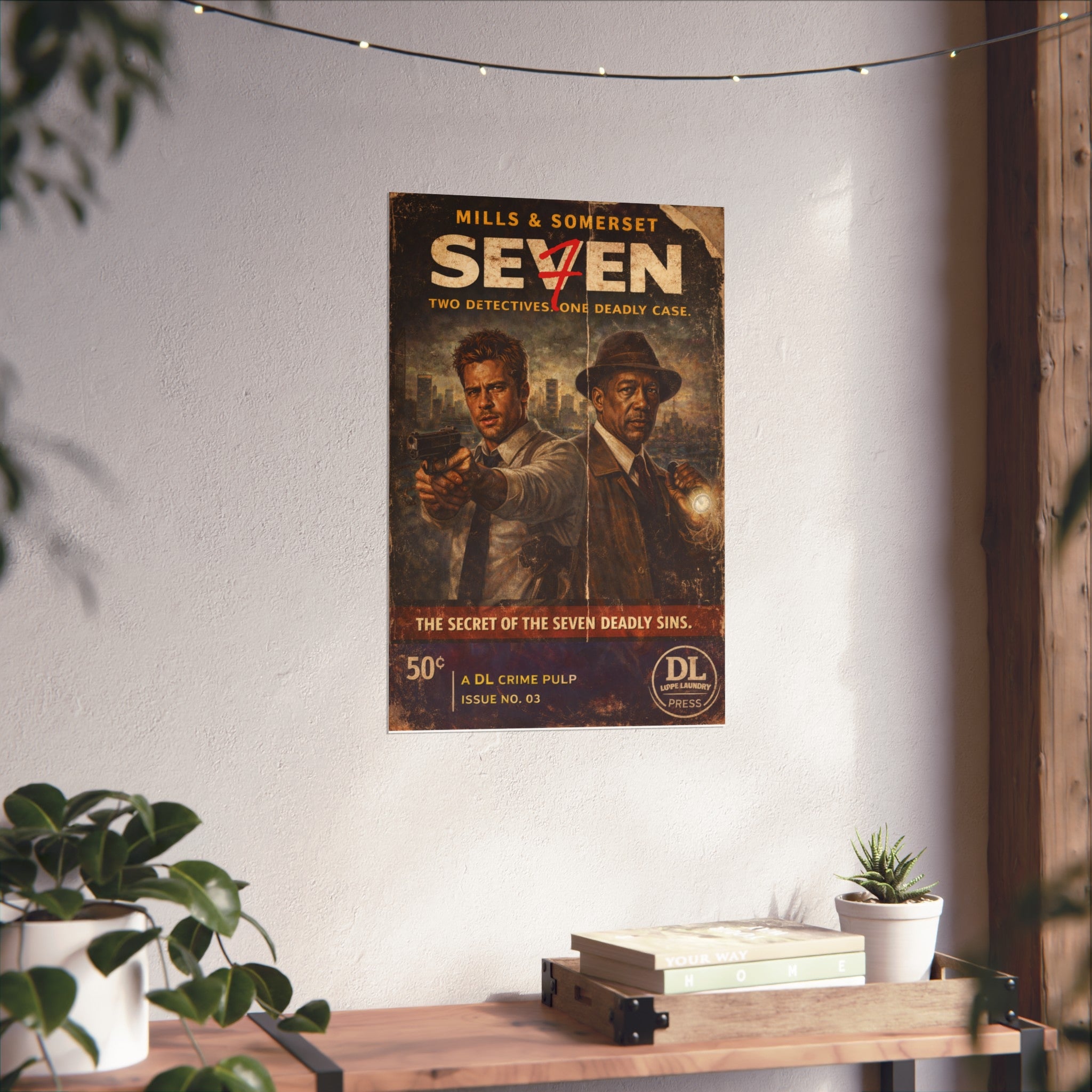 Mills & Somerset - Retro Crime Noir Fine Art Print