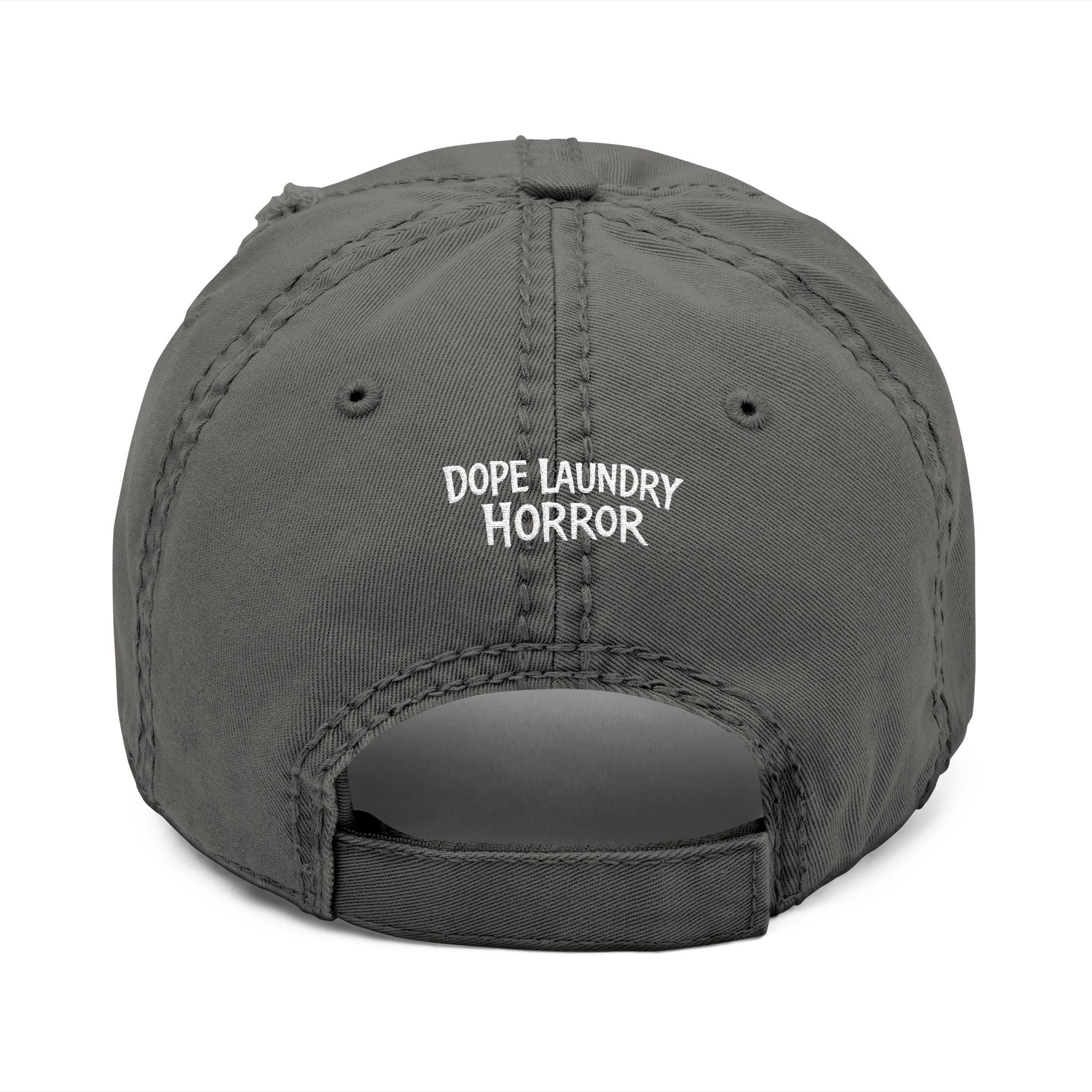 Horror Film Club Distressed Embroidered Dad Hat