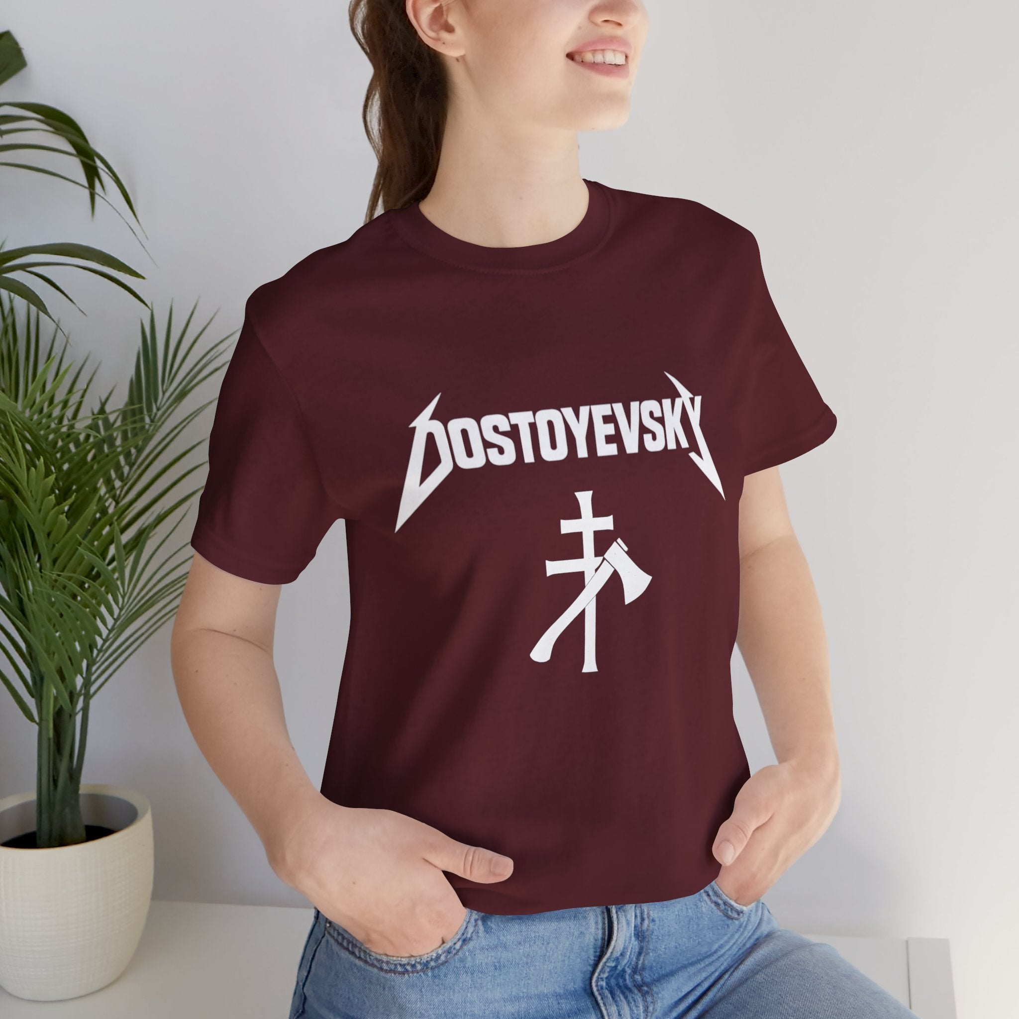 Dostoyevsky “Heavy Lit” (white ink variant) Vintage Graphic T-Shirt