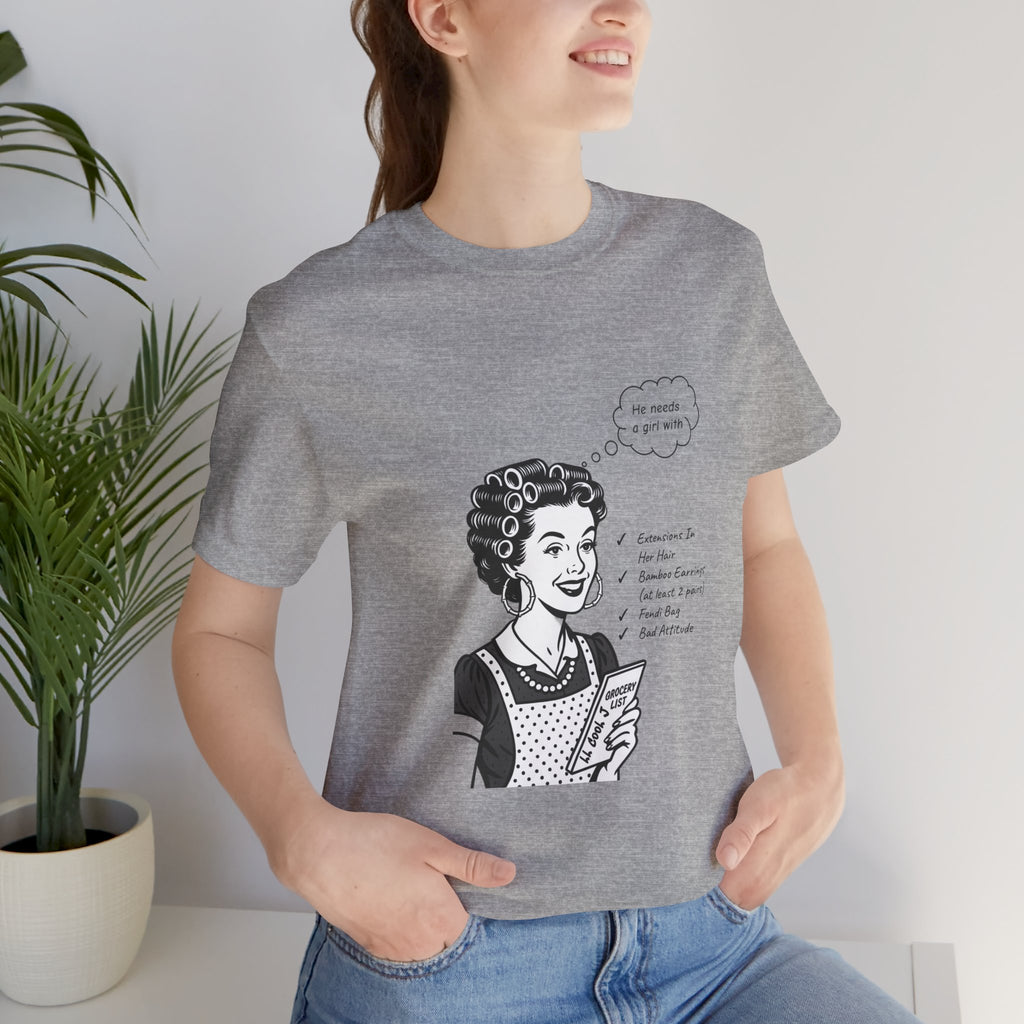 LL Cool J Music Mash-up/ Vintage 50s Housewife - "Around the Way Girl" Unisex Tee
