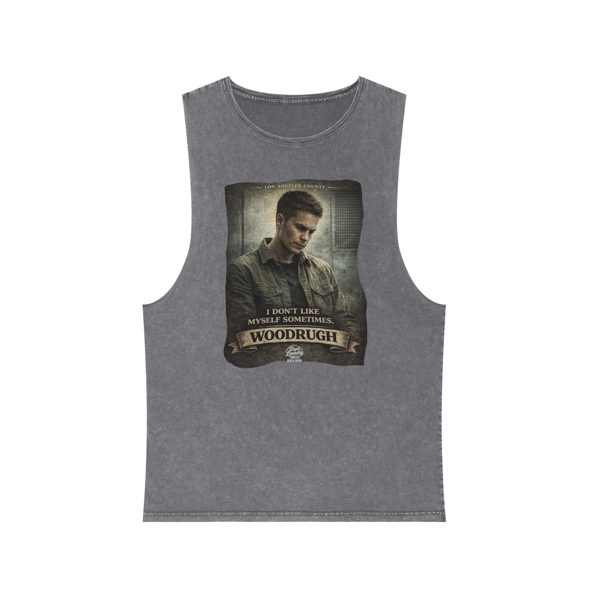 Woodrough Portrait Tank Top — Vintage Graphic Sleeveless Tee
