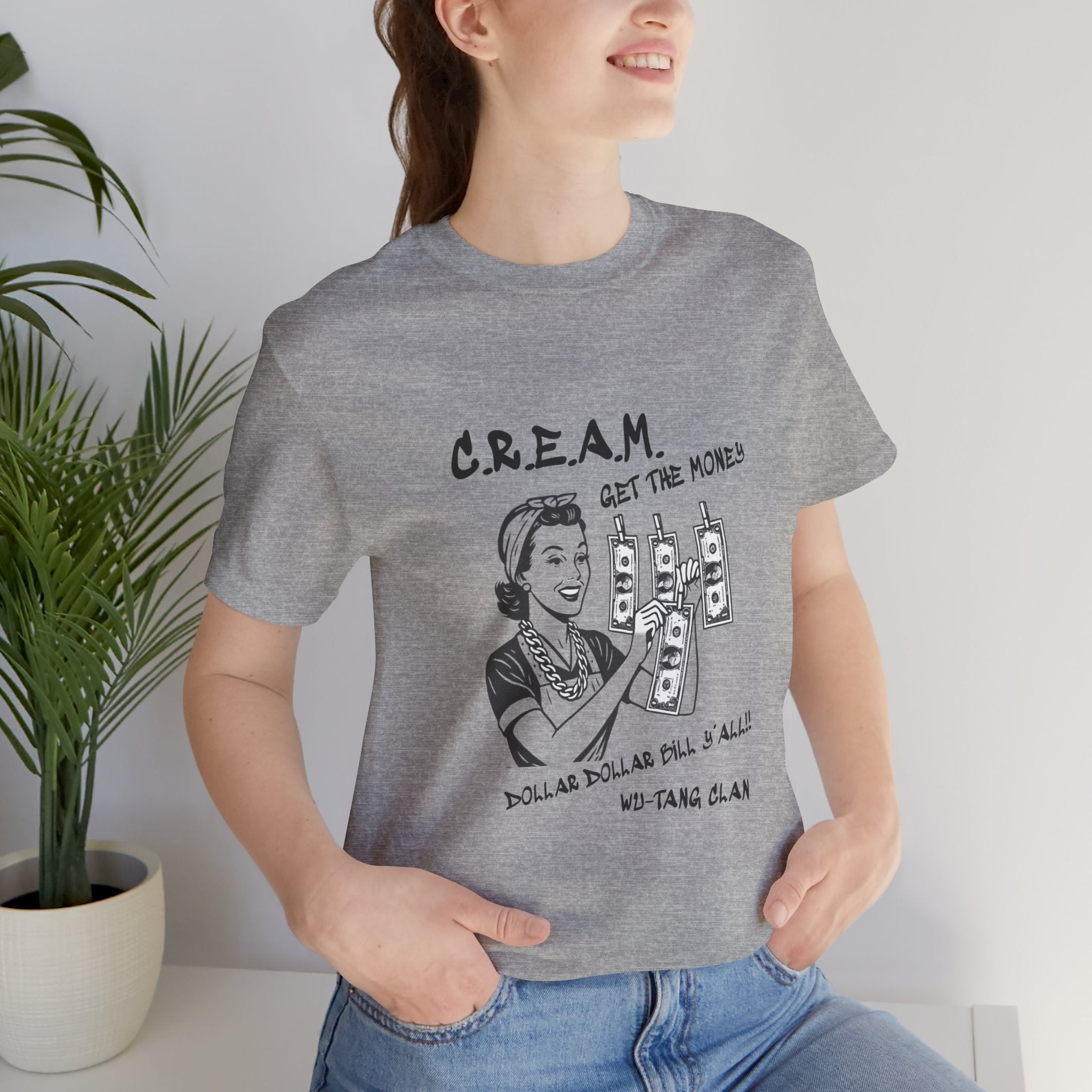 "C.R.E.A.M" (WU-TANG CLAN) - unisex jersey short sleeve tee