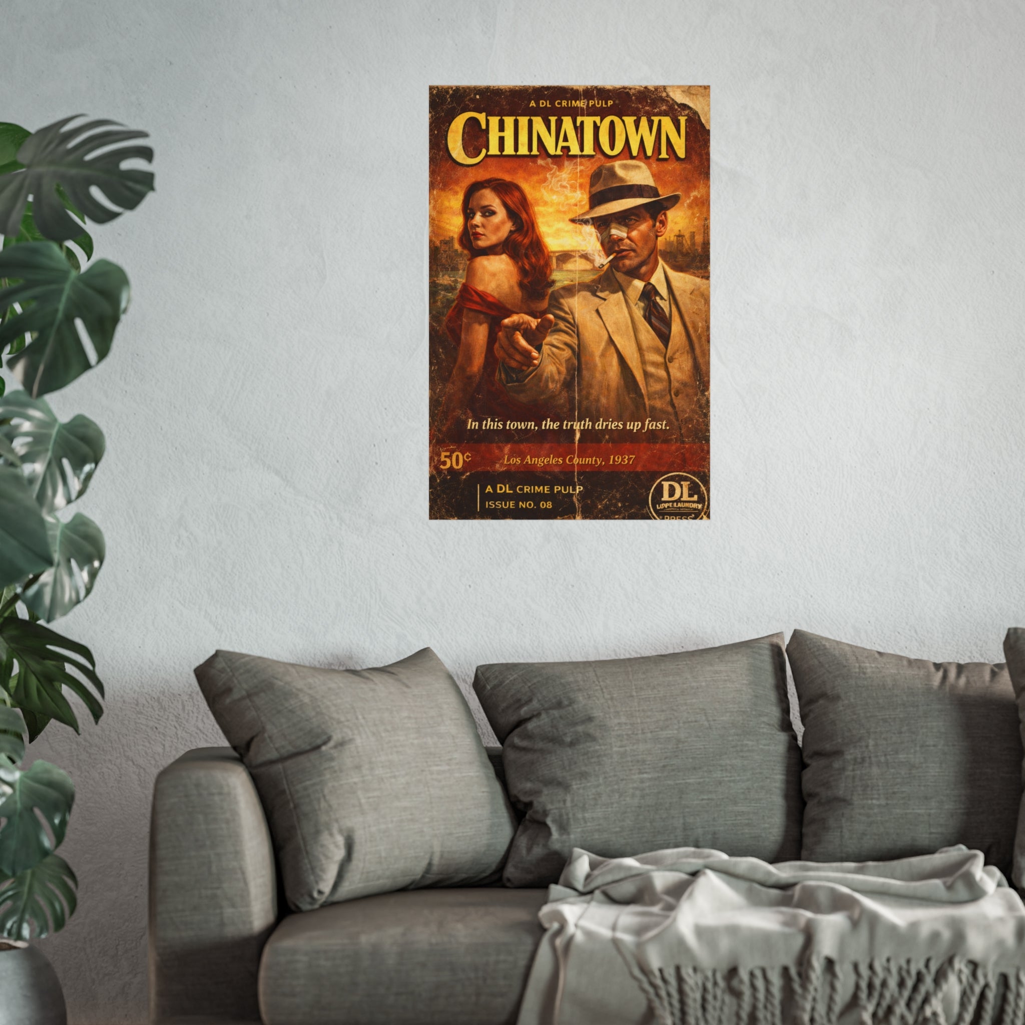 Chinatown - Retro Crime Noir Fine Art Print