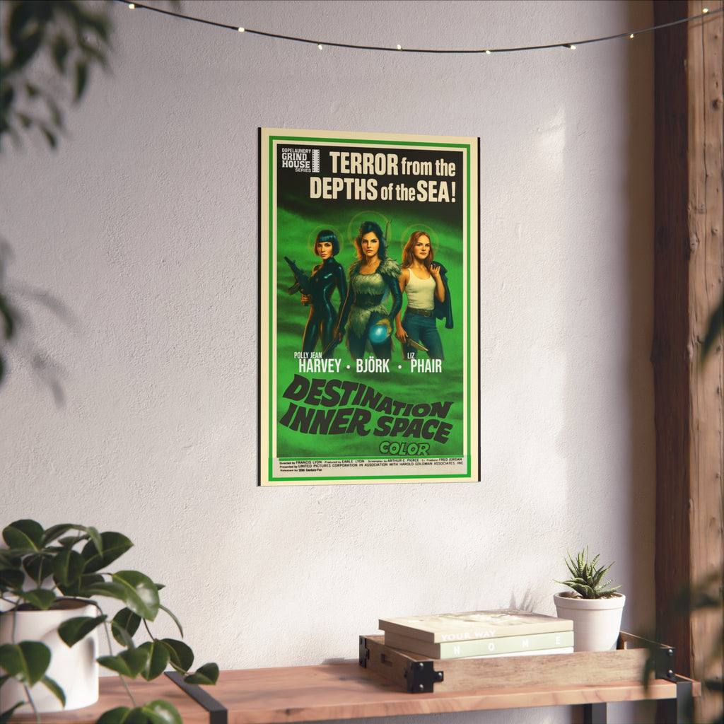 Destination Inner Space Vintage Horror Movie Poster