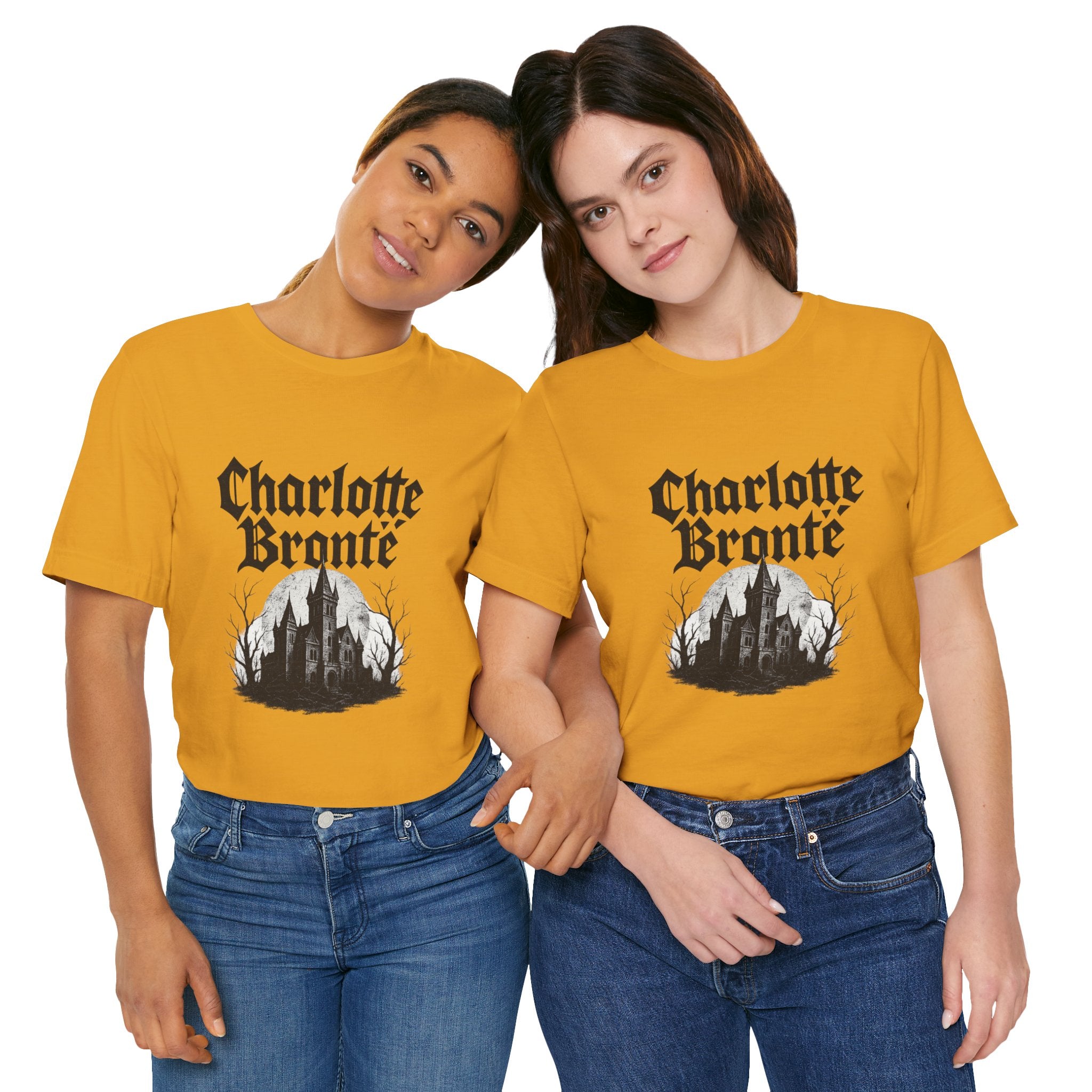Charlotte Brontë Vintage Heavy Metal Graphic Tee (black ink variant)