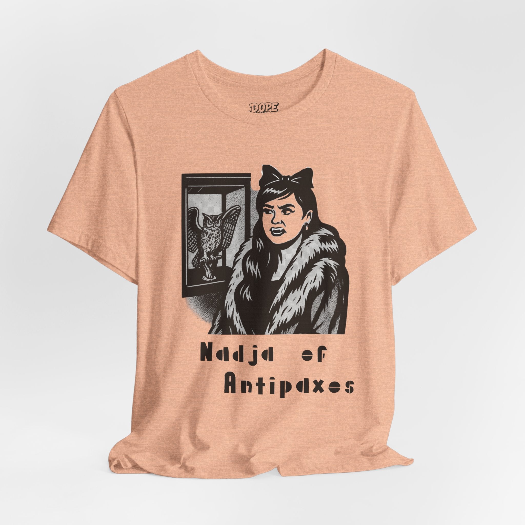 Nadja of Antipaxos Tee (what we do in  the shadows, bat, vampire shirts)
