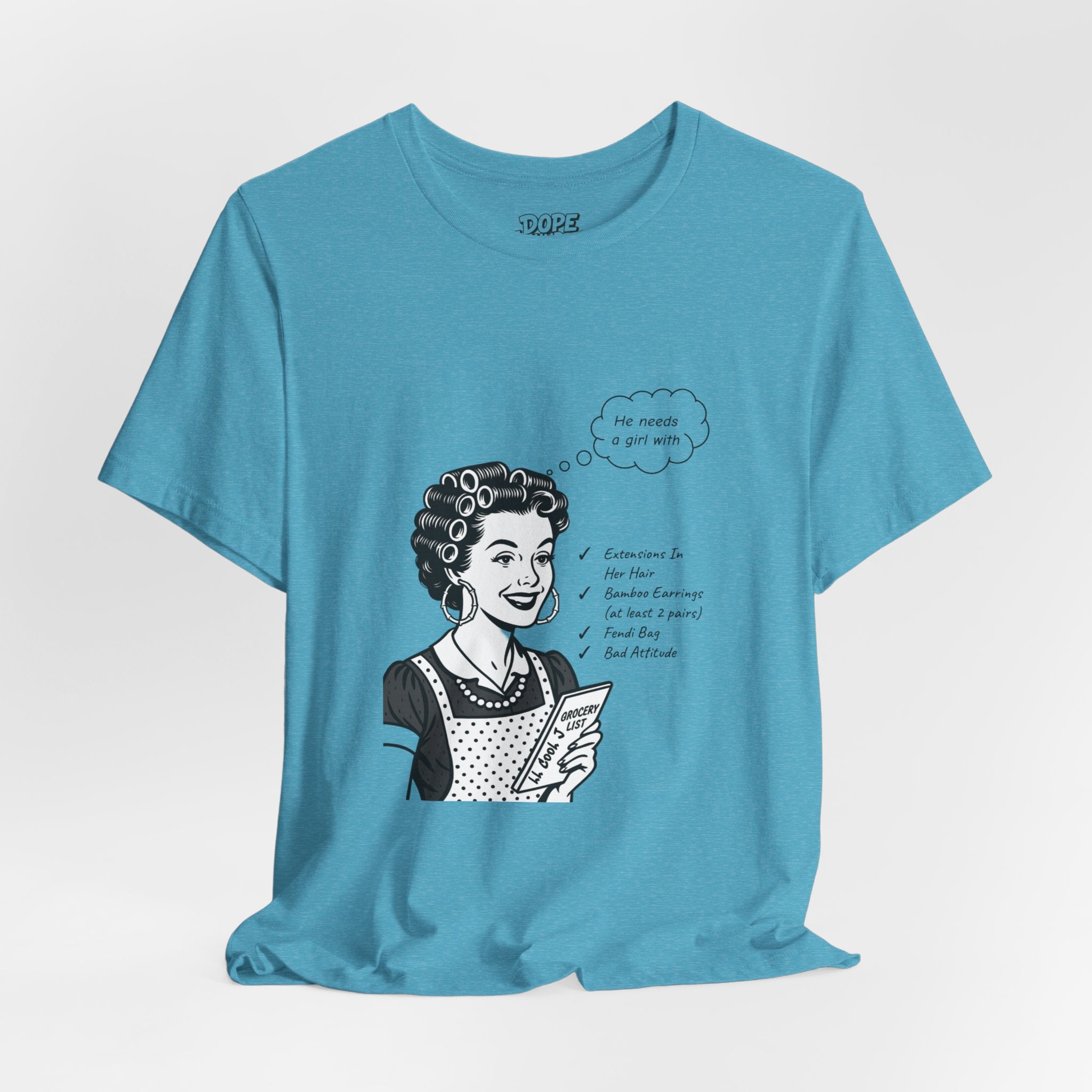 LL Cool J Music Mash-up/ Vintage 50s Housewife - "Around the Way Girl" Unisex Tee