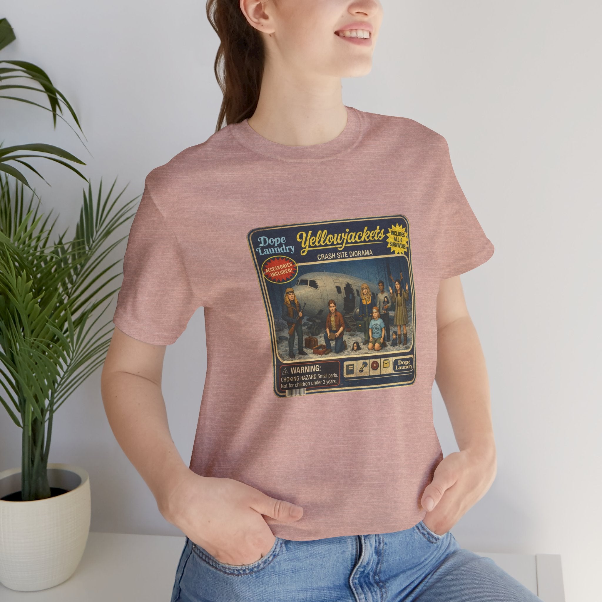 Yellowjackets "Crash Site Playset" Tee — Vintage TV Show Graphic T-Shirt