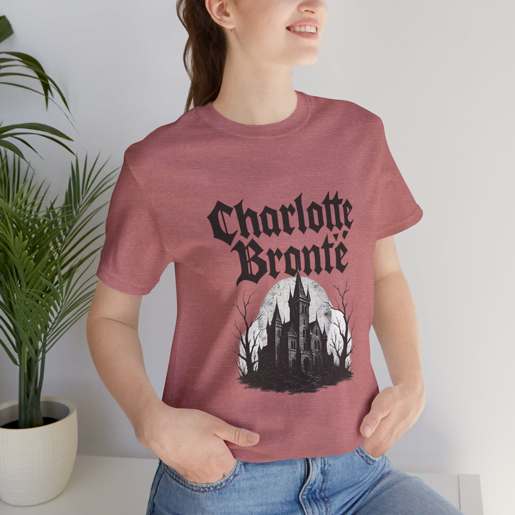Charlotte Brontë Vintage Heavy Metal Graphic Tee (black ink variant)