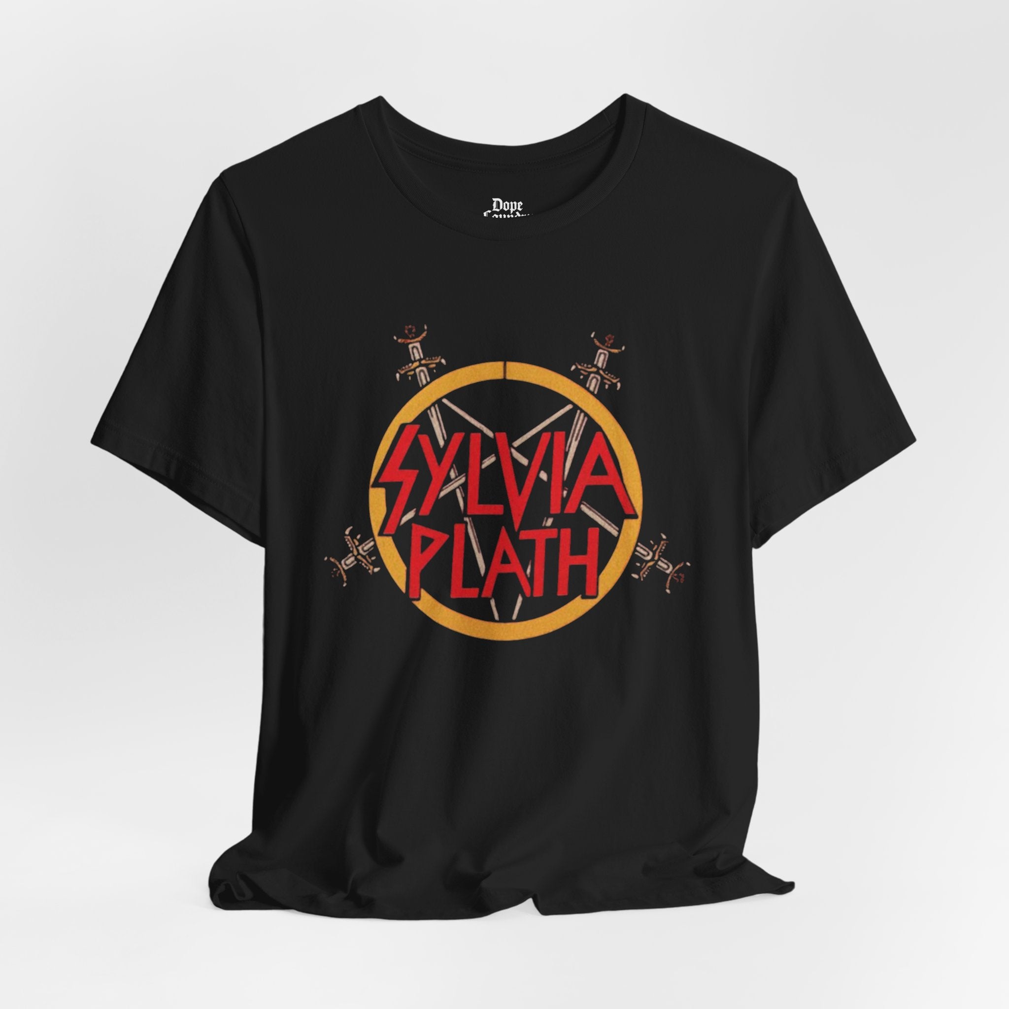 Sylvia Plath Heavy Metal Vintage Graphic Tee