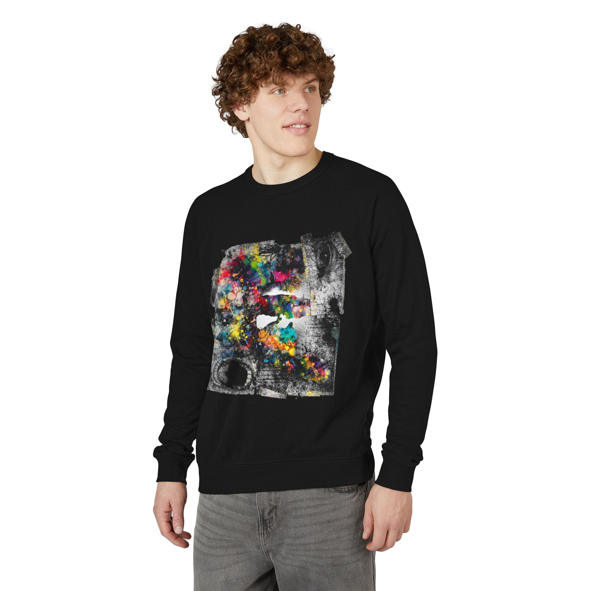 Splatterpaint Raglan Crewneck Sweatshirt