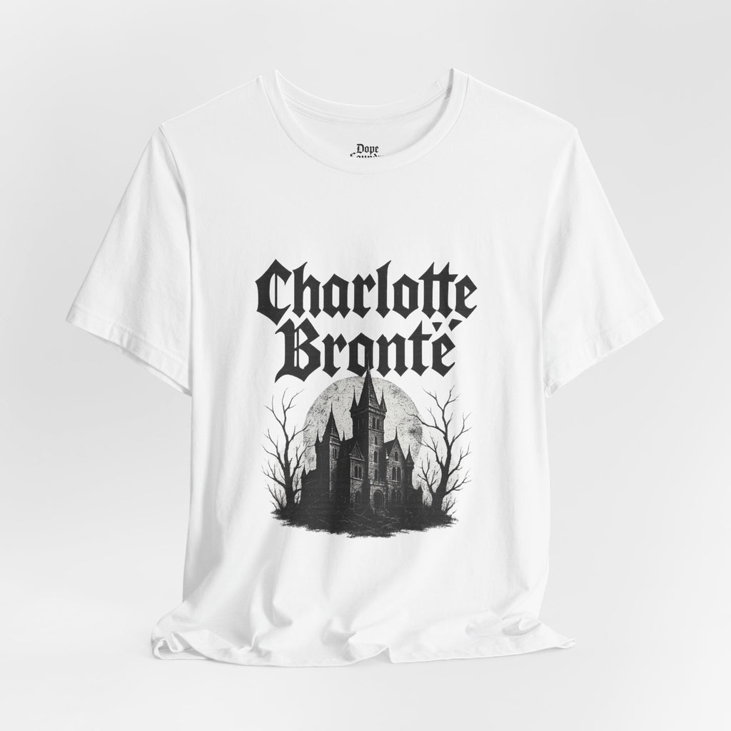 Charlotte Brontë Vintage Heavy Metal Graphic Tee (black ink variant)