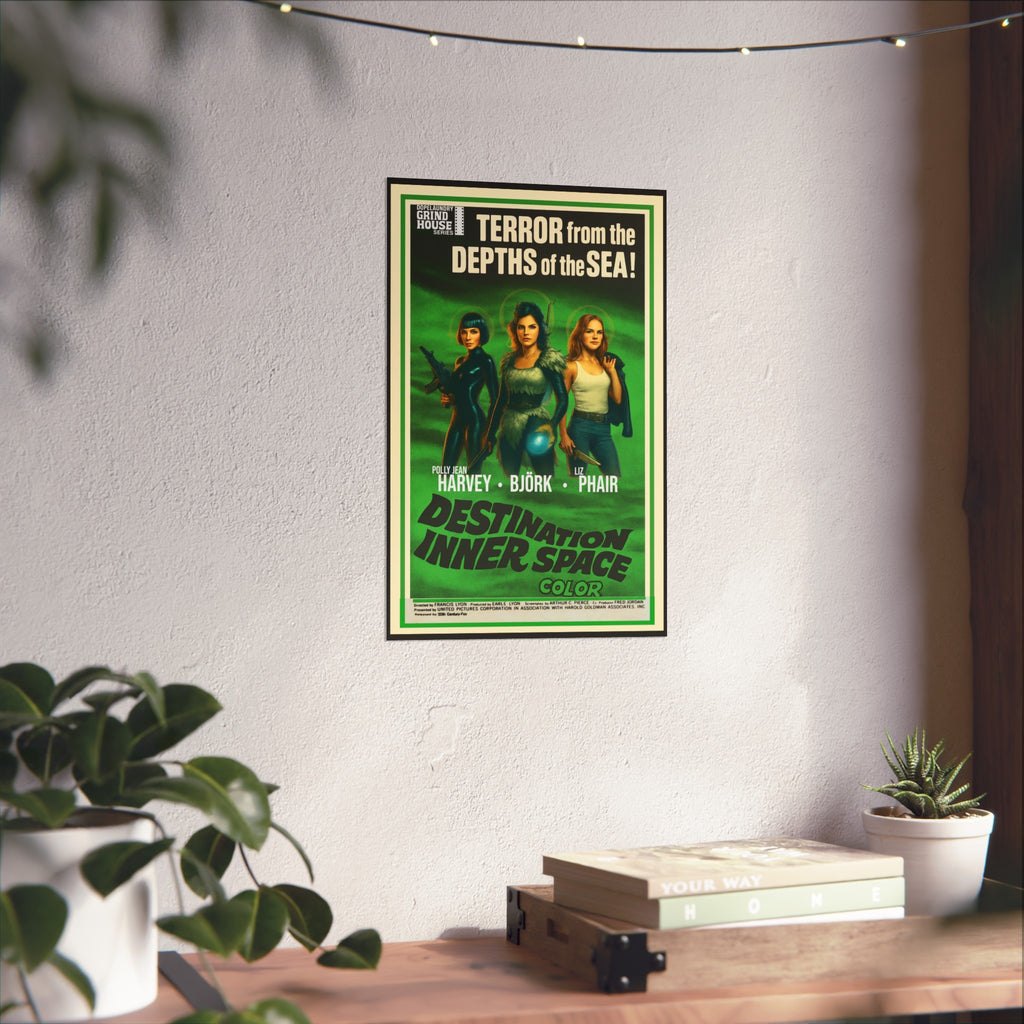 Destination Inner Space Vintage Horror Movie Poster
